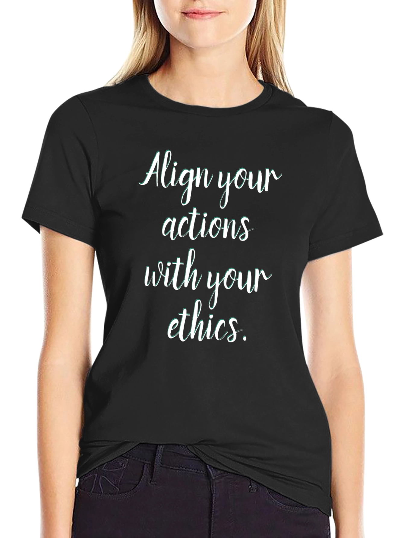 Align Your Actions Ethical Mens Tee
