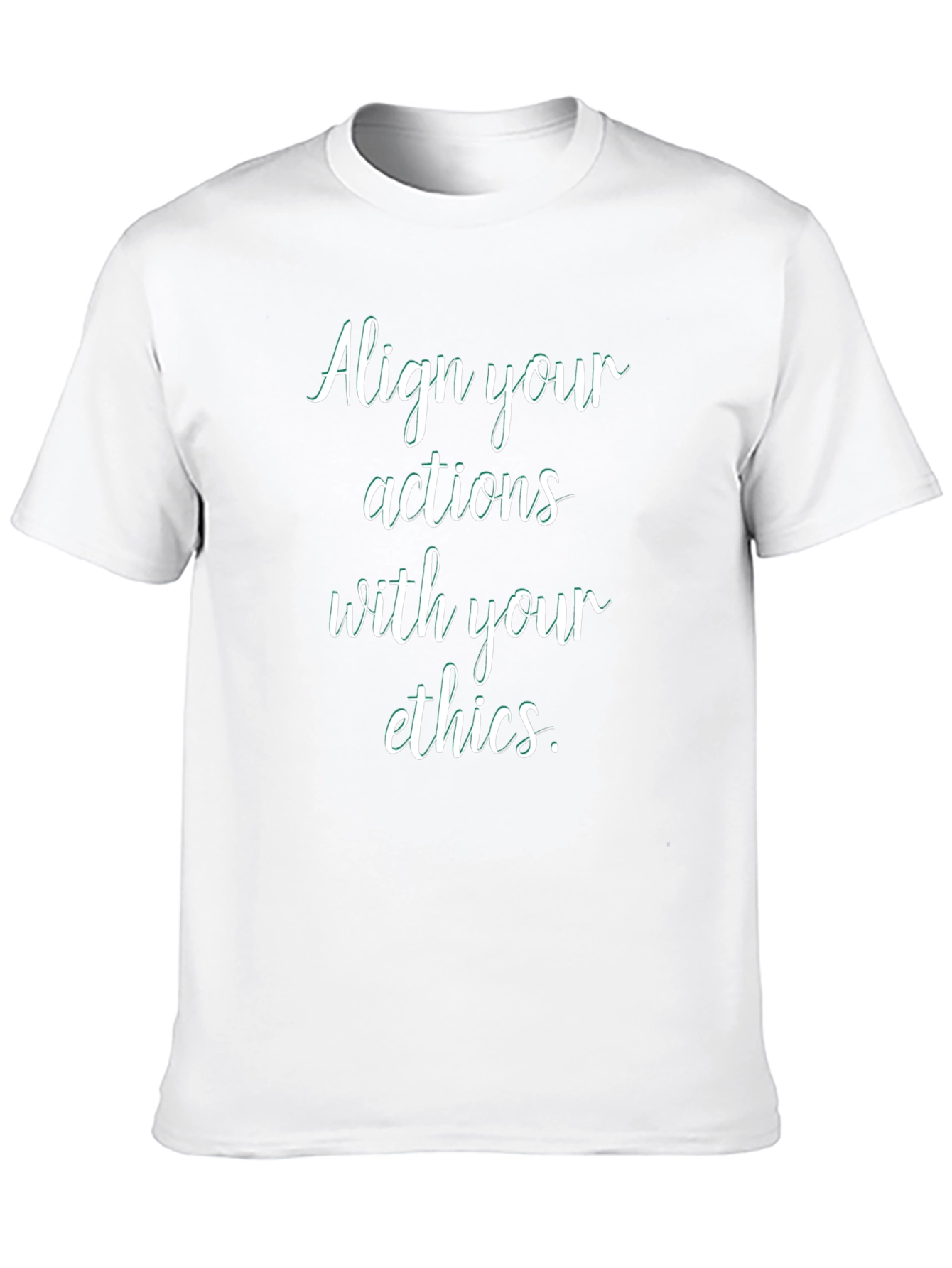 Align Your Actions Ethical Mens Tee