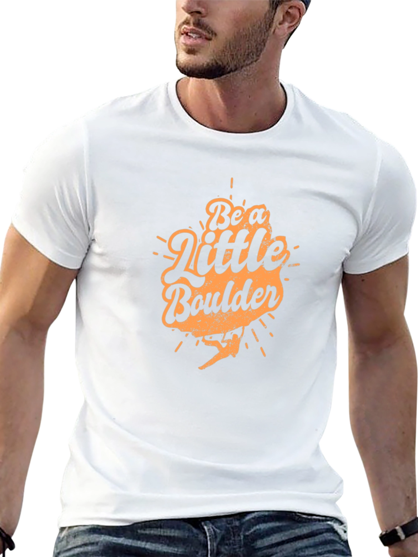 Be a Little Boulder Black T-Shirt