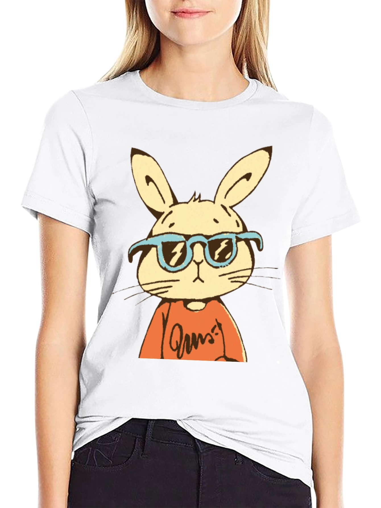 Cool Rabbit Graphic Tee - Casual Style
