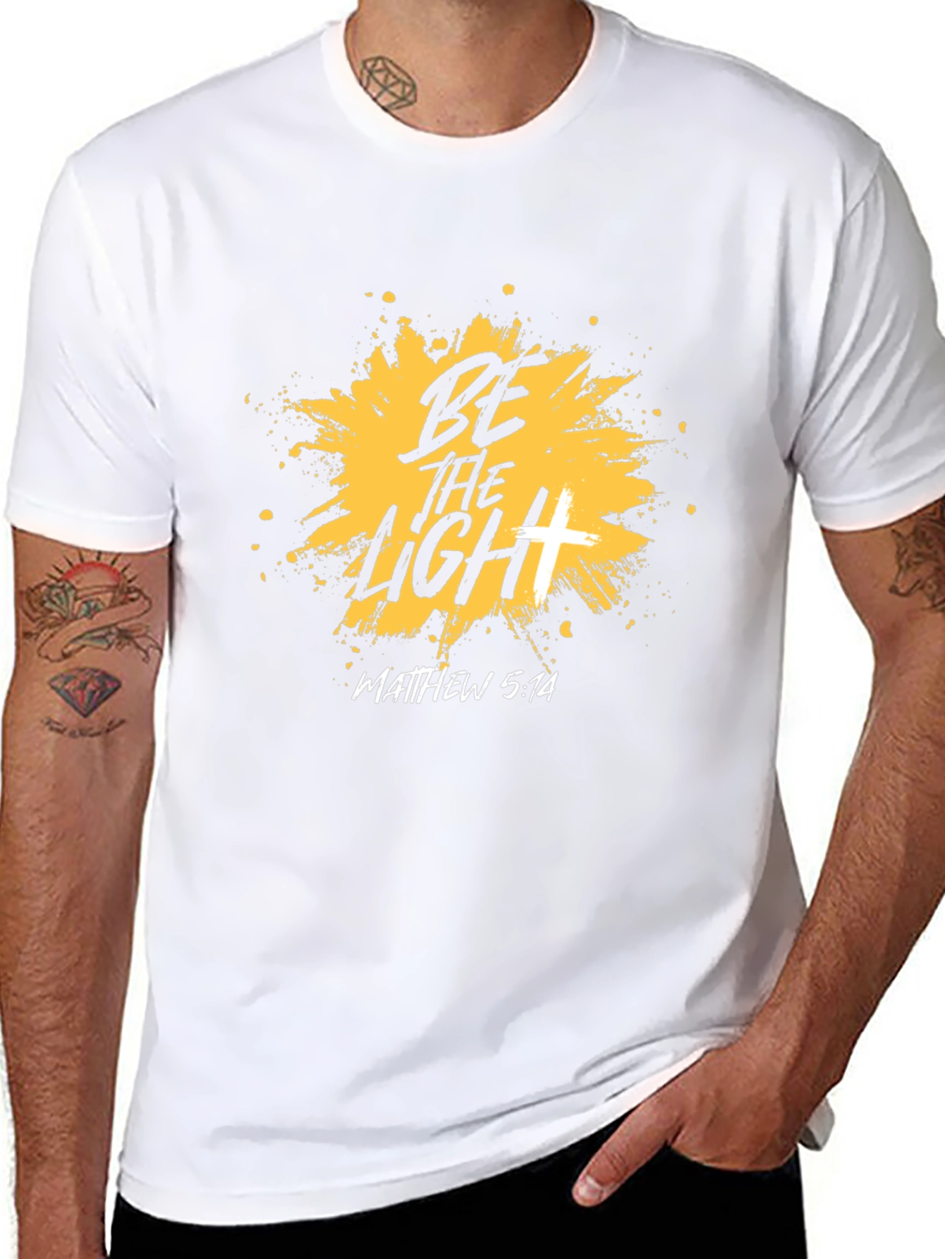 Be The Light Christian T-Shirt - Matthew 5:14