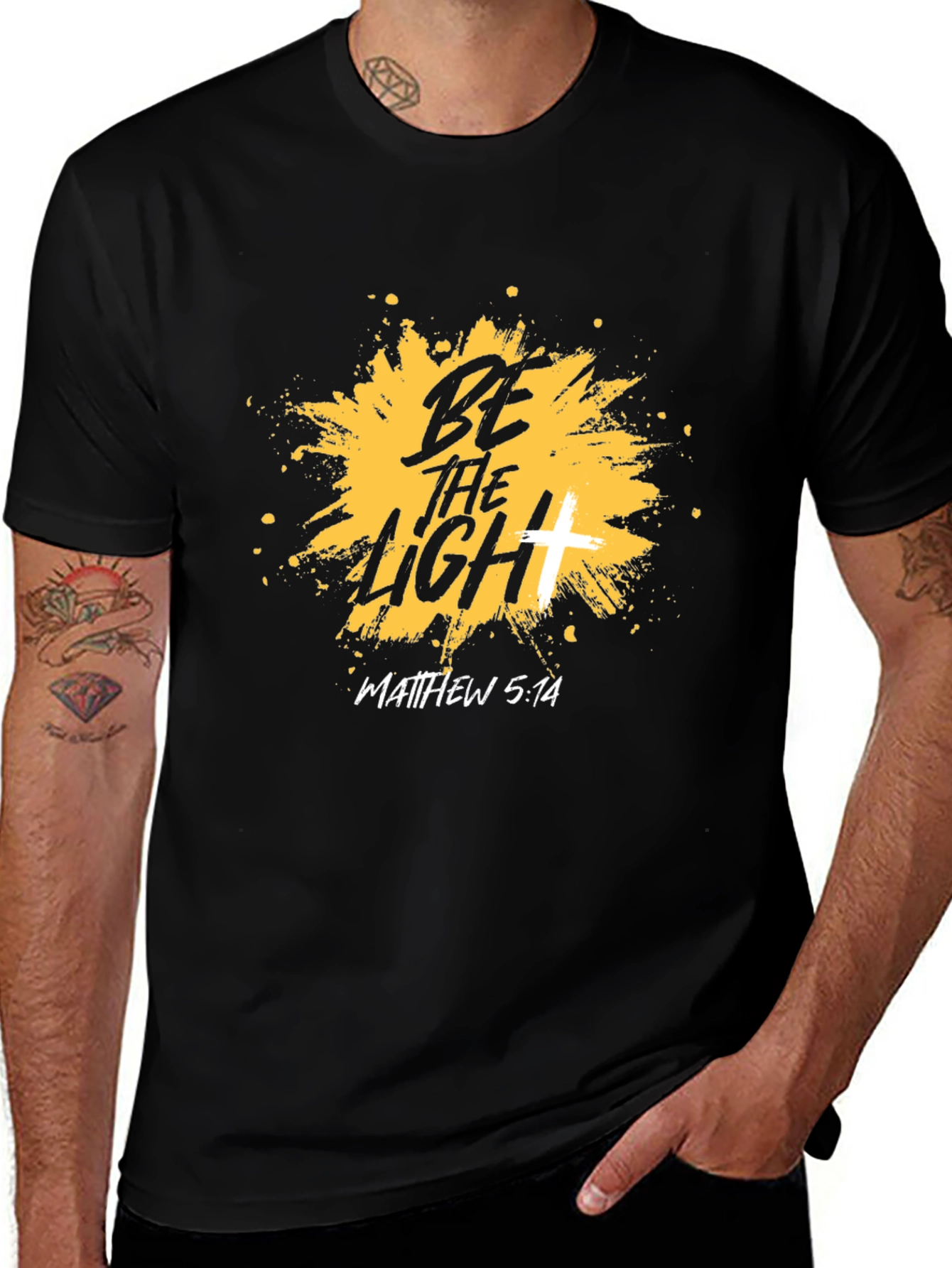 Be The Light Christian T-Shirt - Matthew 5:14