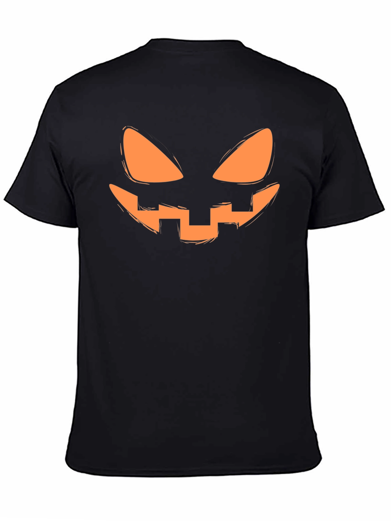 Jack-o-lantern Face Black Halloween T-Shirt