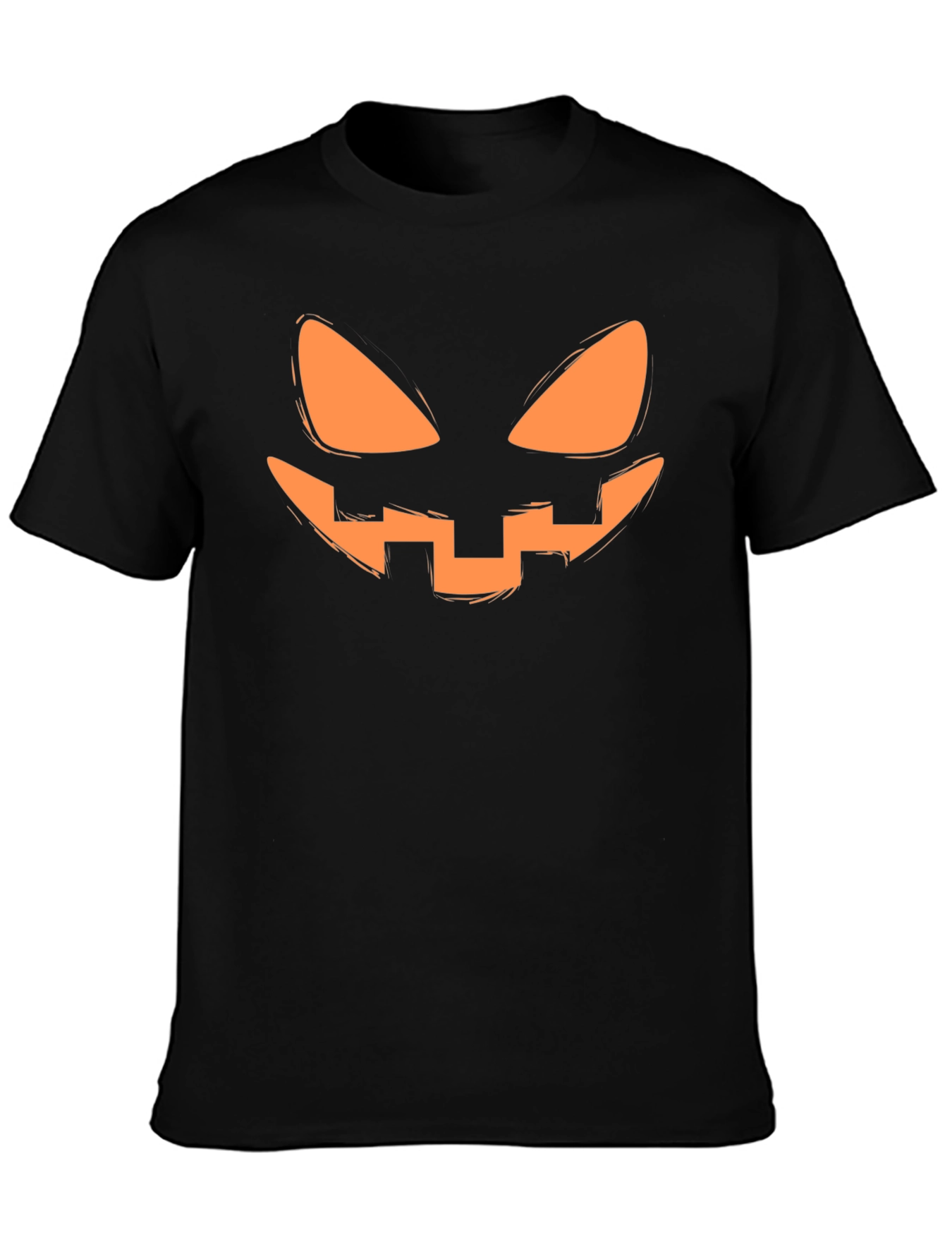 Jack-o-lantern Face Black Halloween T-Shirt