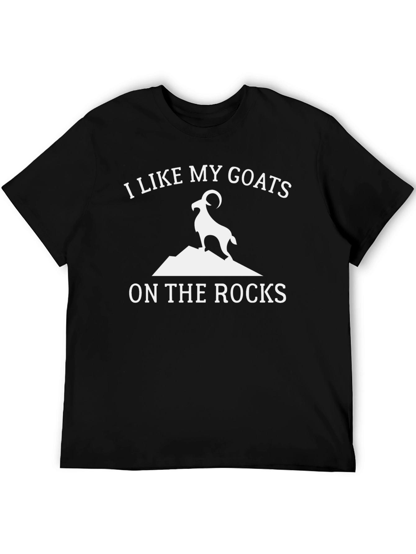 Goat on the Rocks Graphic Tee - Black