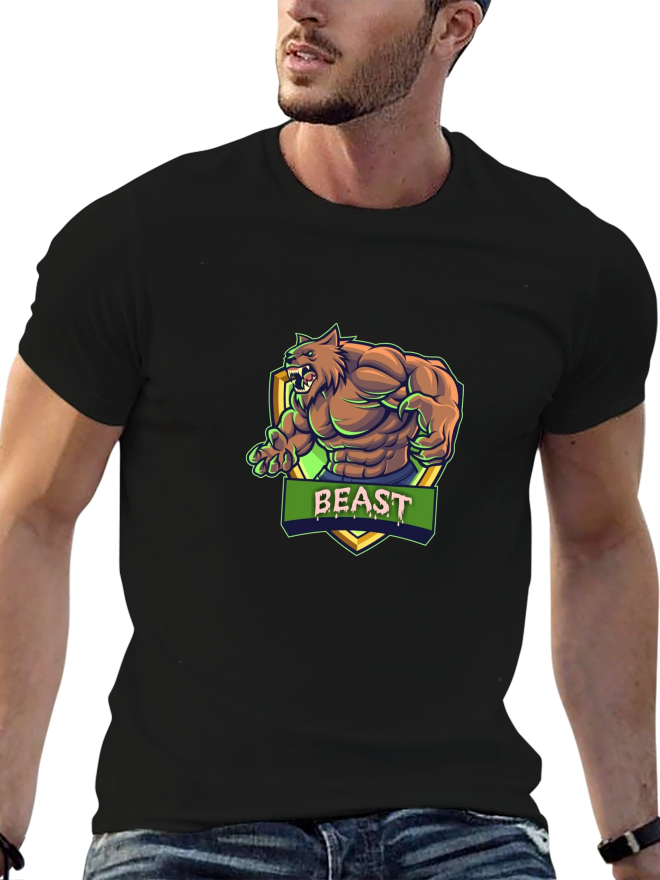 Beast Mode Graphic Tee - Mens Black T-Shirt