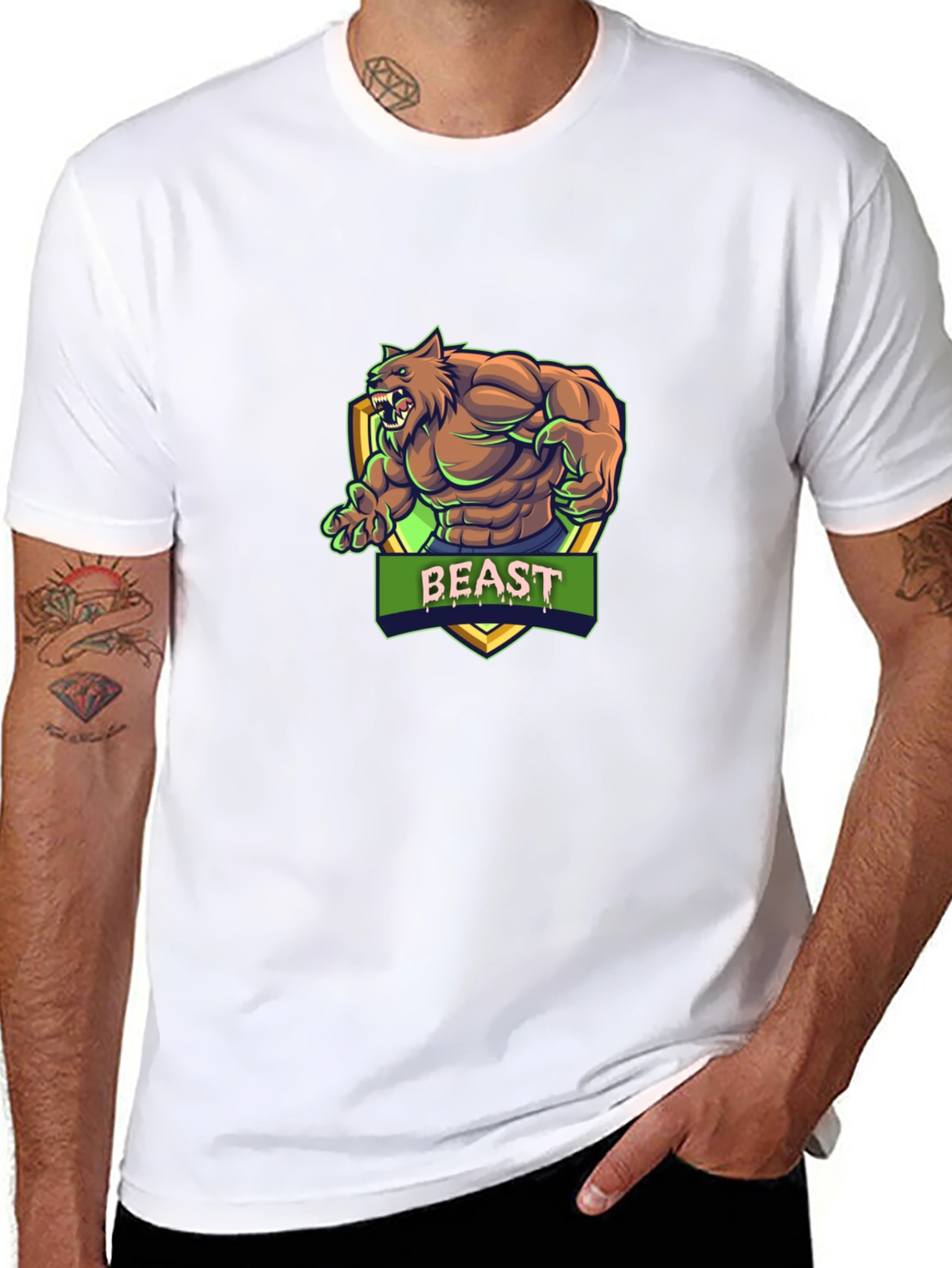 Beast Mode Graphic Tee - Mens Black T-Shirt