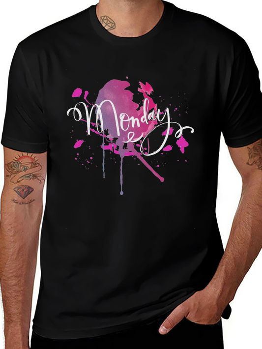 Monday Splash Graphic T-Shirt - Stylish Casual Wear