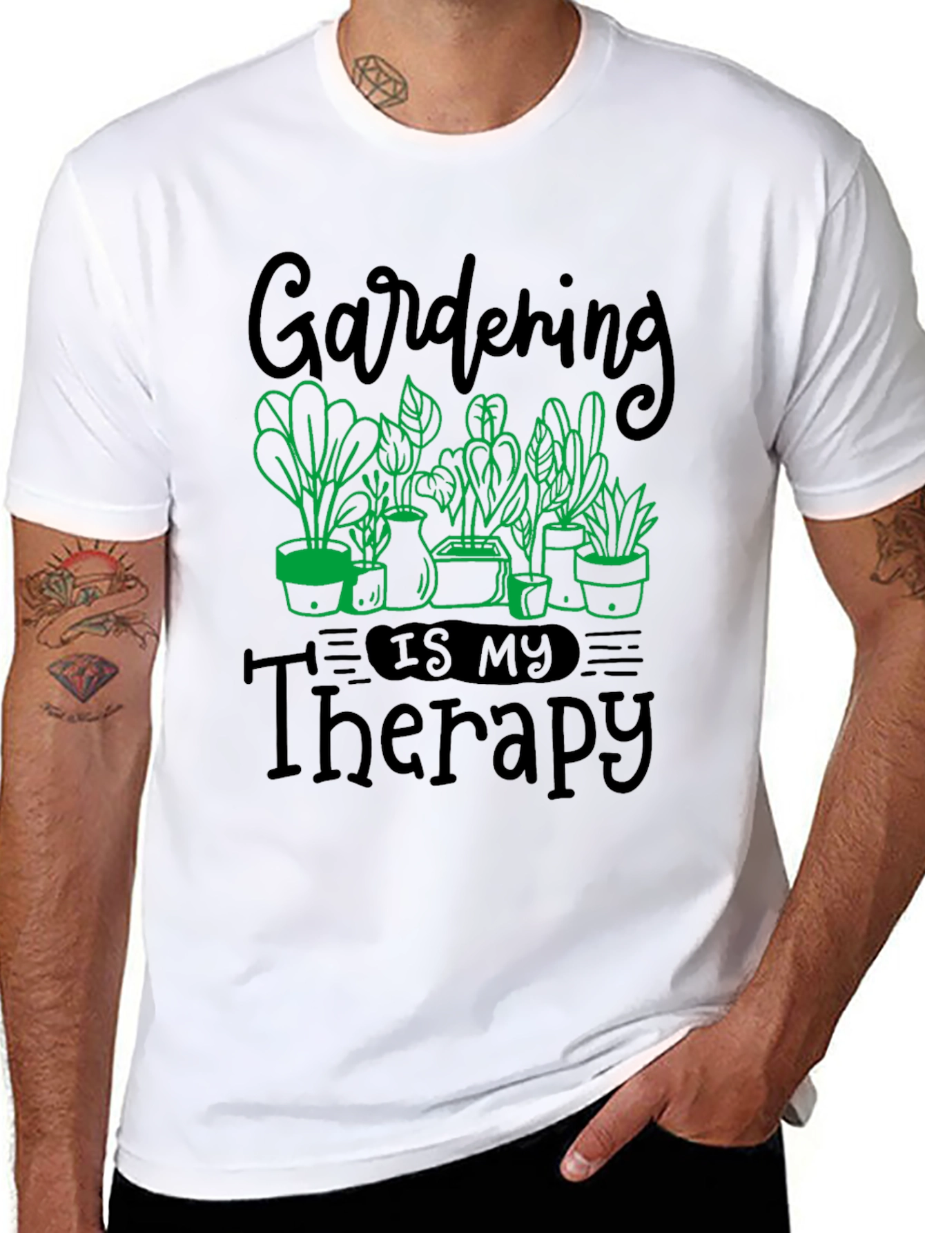 Gardening Is My Therapy Graphic Tee