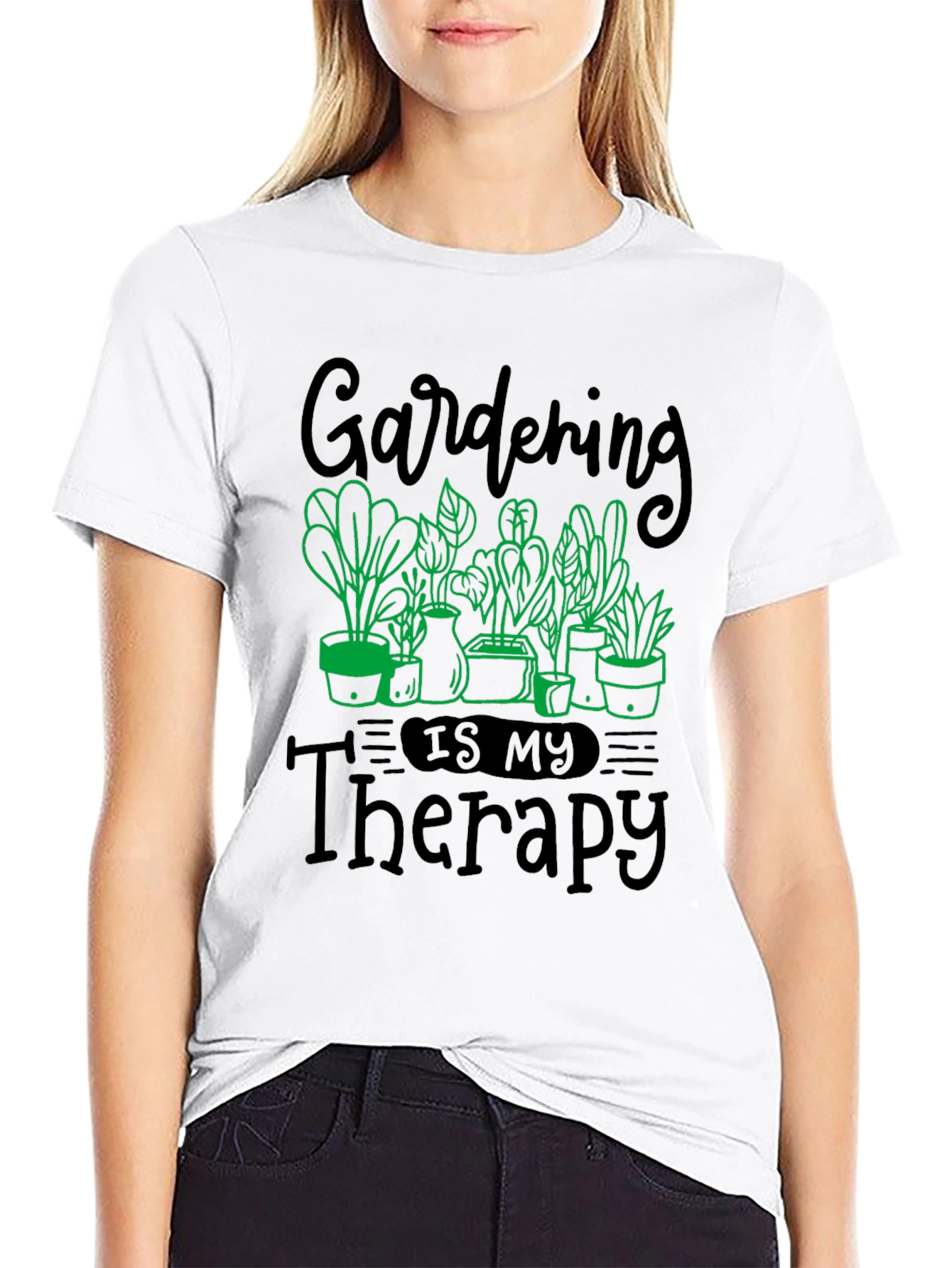 Gardening Is My Therapy Graphic Tee