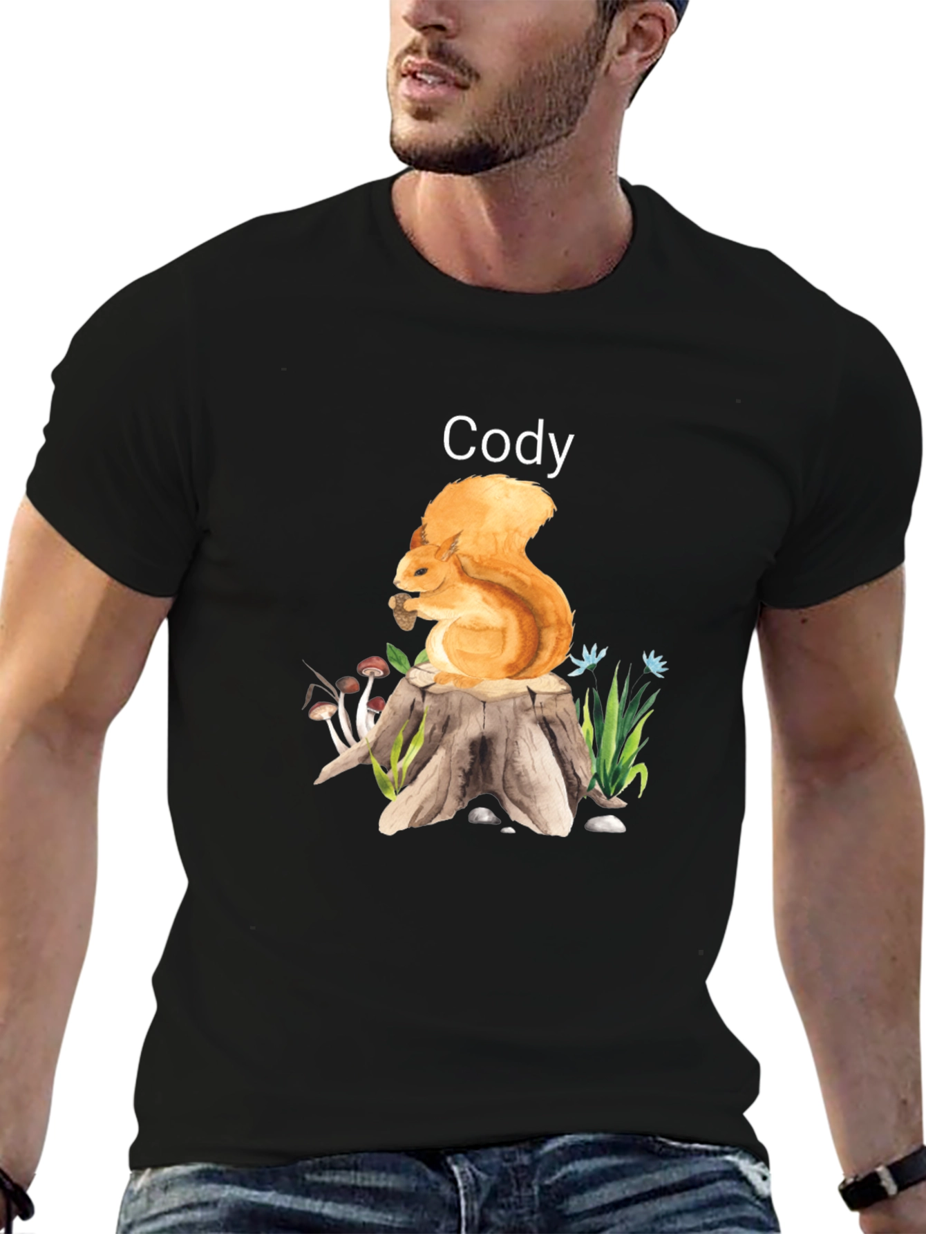 Codys Squirrel Stump Tee