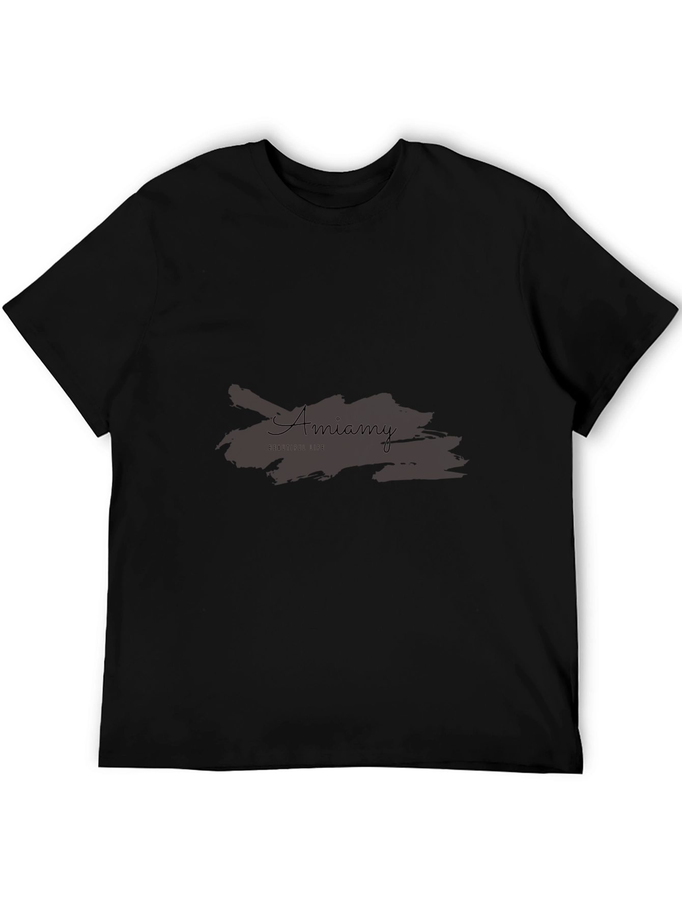 Amiamy Beautiful Life Black T-Shirt