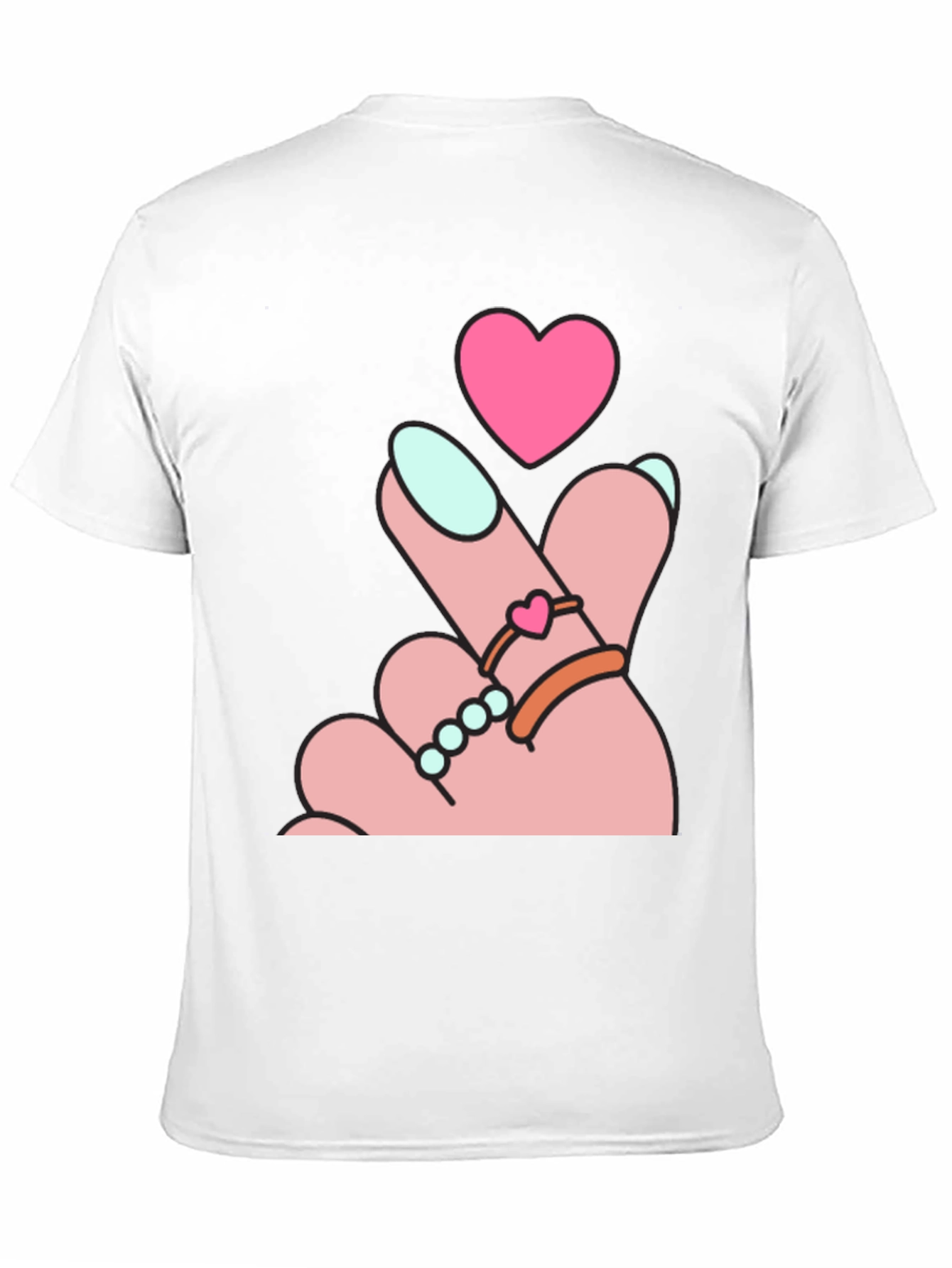 Heart Finger Gesture Graphic Tee