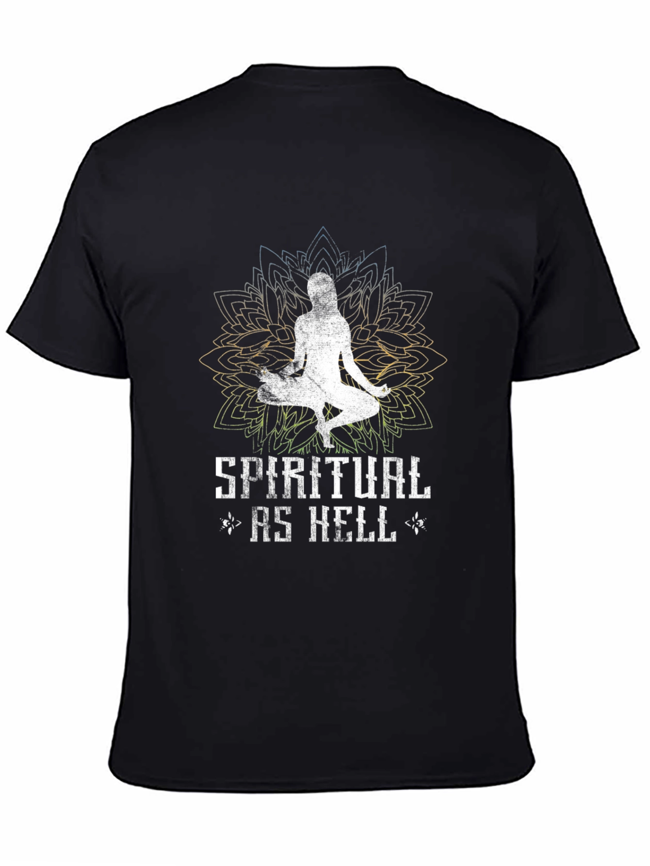 Spiritual As Hell Graphic T-Shirt - Unisex Black Tee