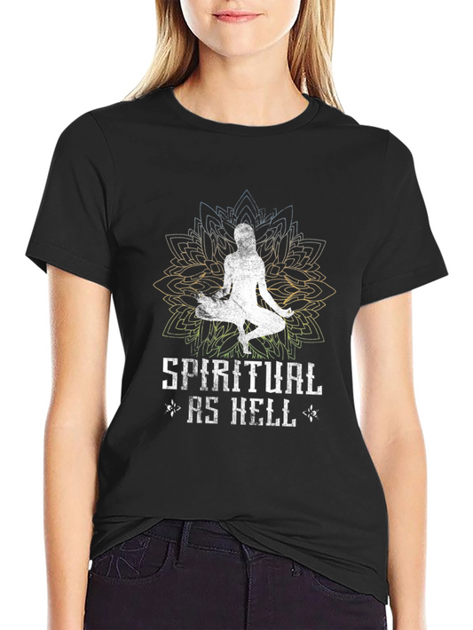 Spiritual As Hell Graphic T-Shirt - Unisex Black Tee