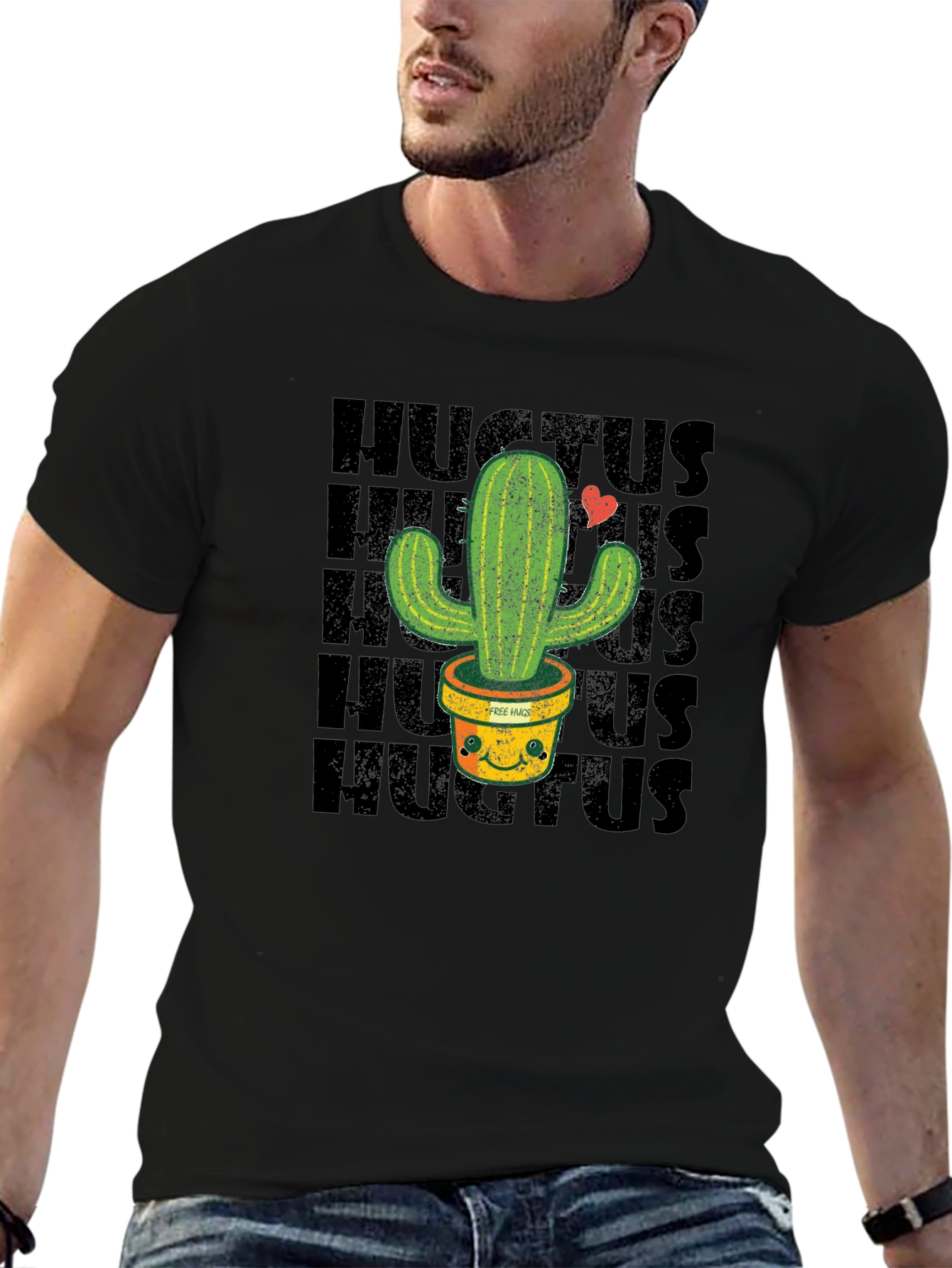 Hug Me Cactus Graphic Tee