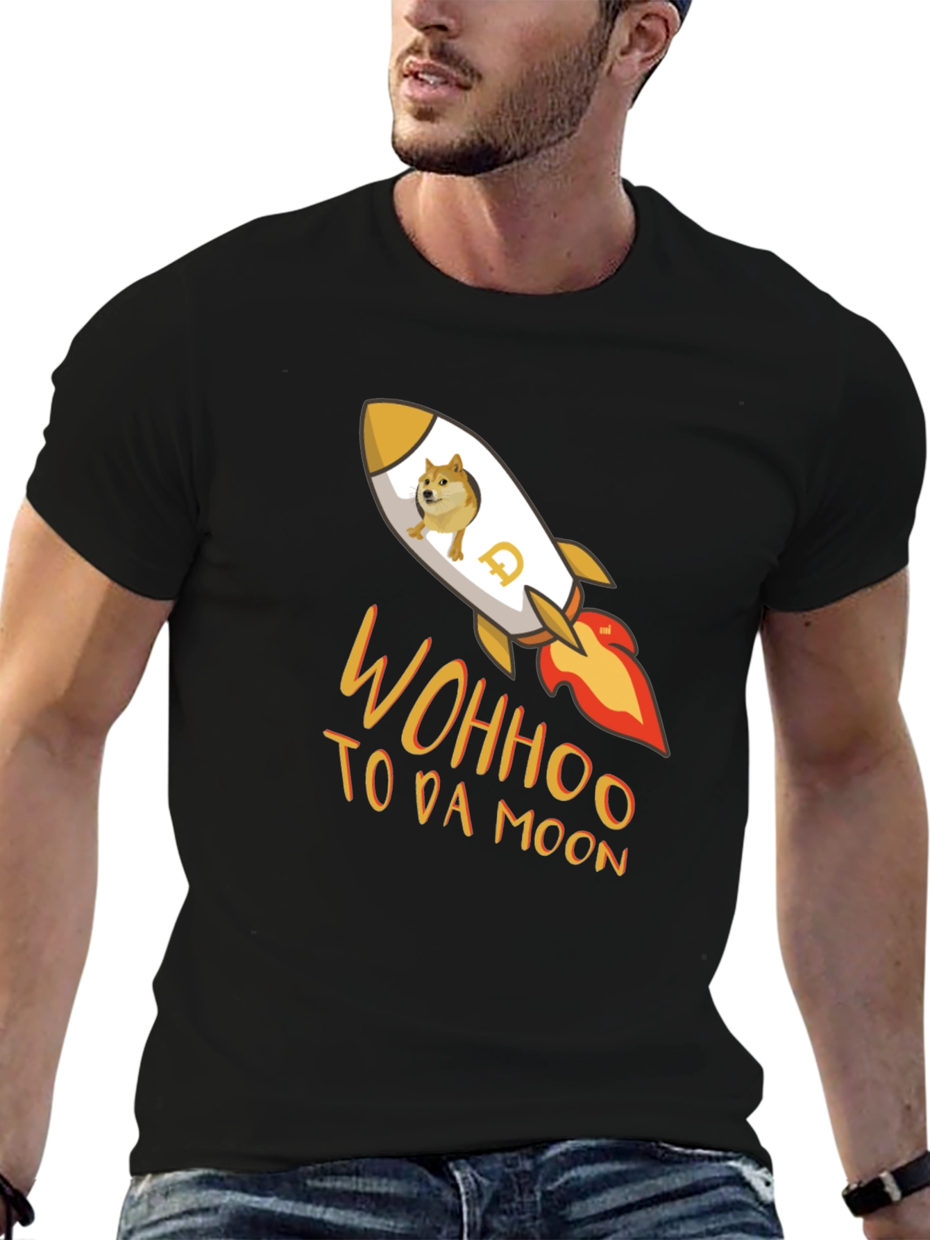Dogecoin Rocket T-Shirt - To Da Moon!