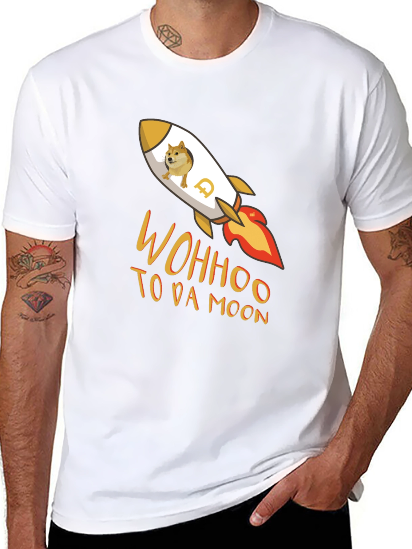 Dogecoin Rocket T-Shirt - To Da Moon!