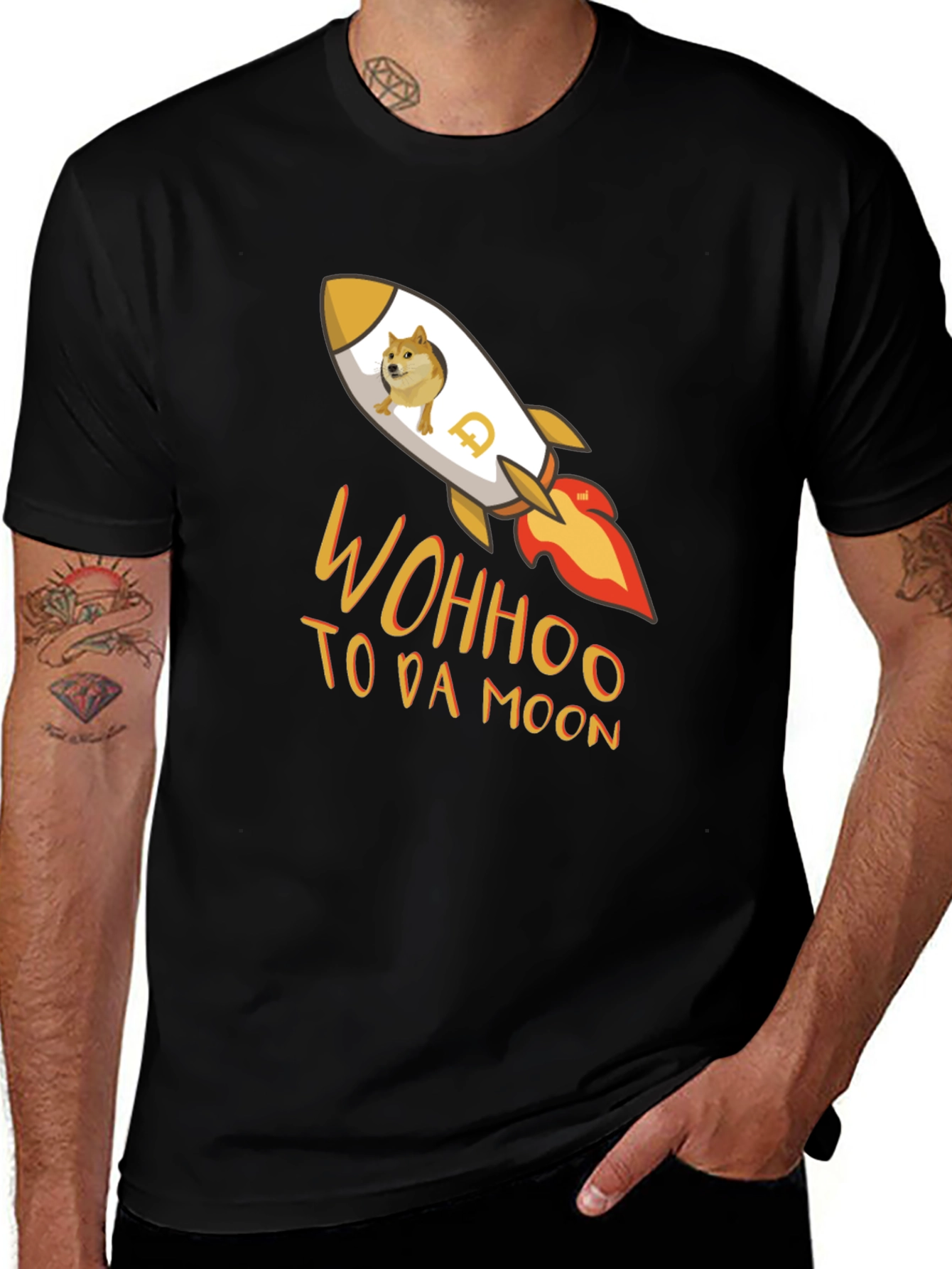 Dogecoin Rocket T-Shirt - To Da Moon!