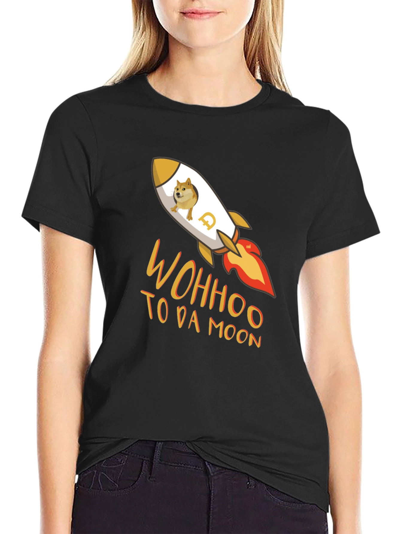 Dogecoin Rocket T-Shirt - To Da Moon!