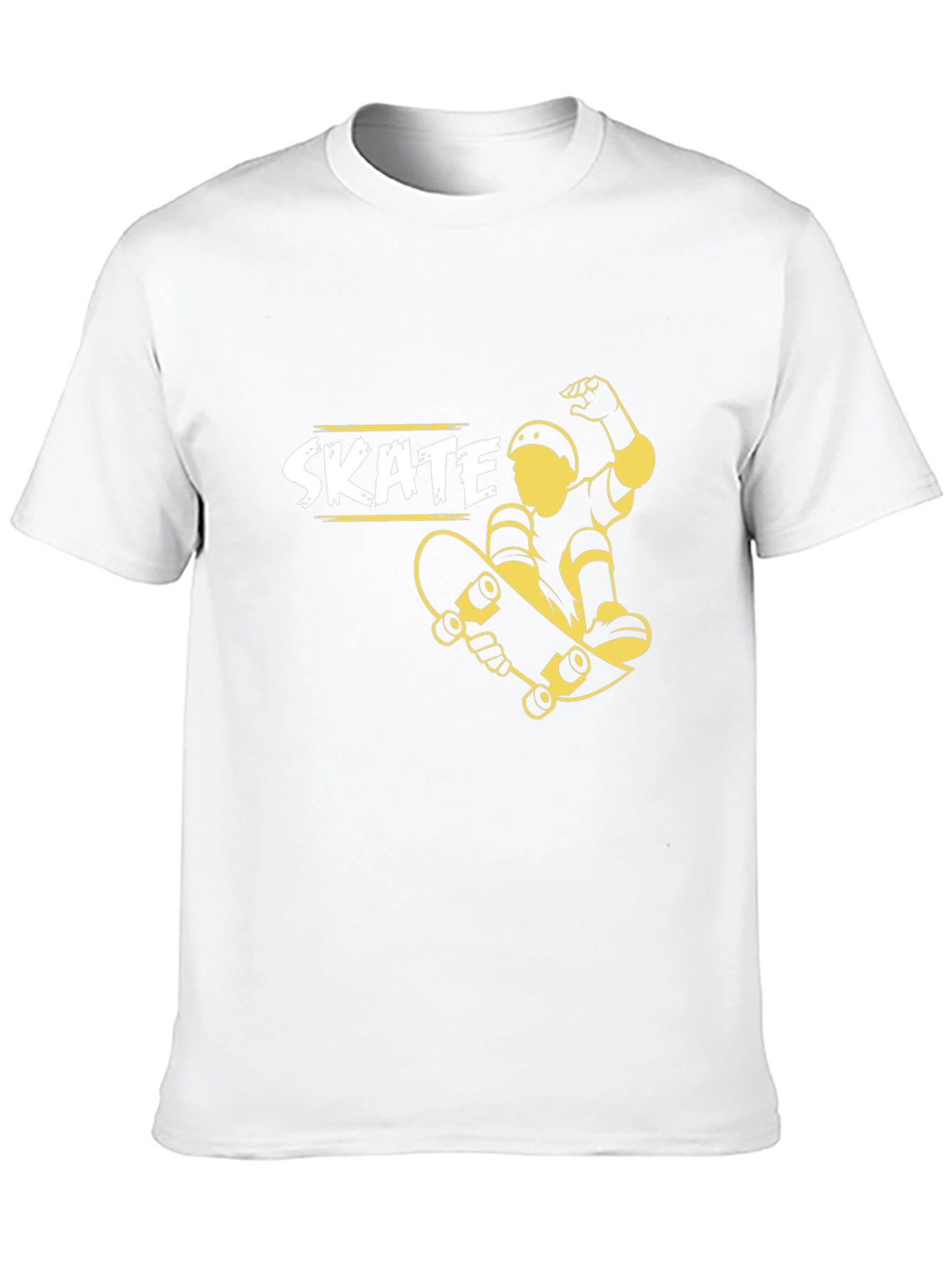 Skate T-Shirt - Black Cotton Skateboard Graphic Tee