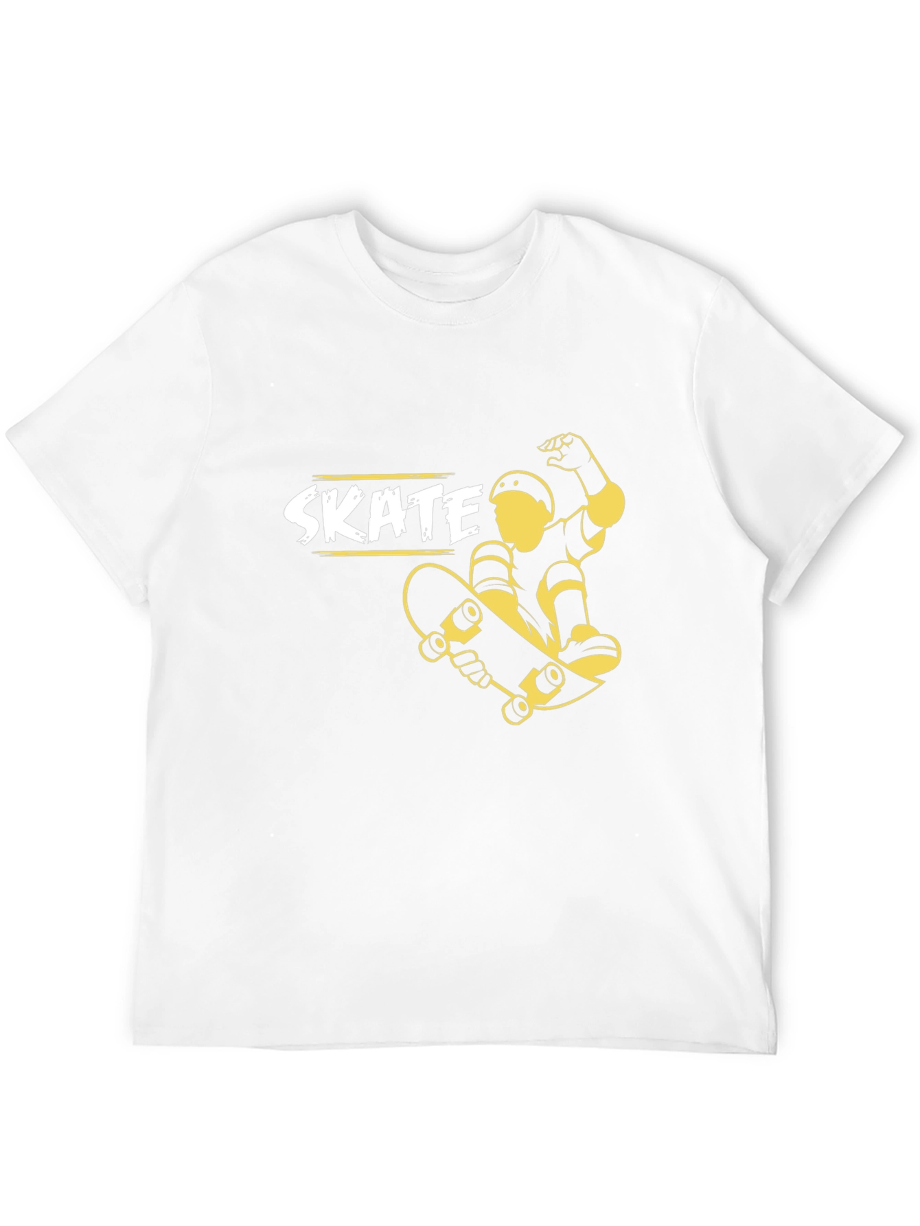 Skate T-Shirt - Black Cotton Skateboard Graphic Tee
