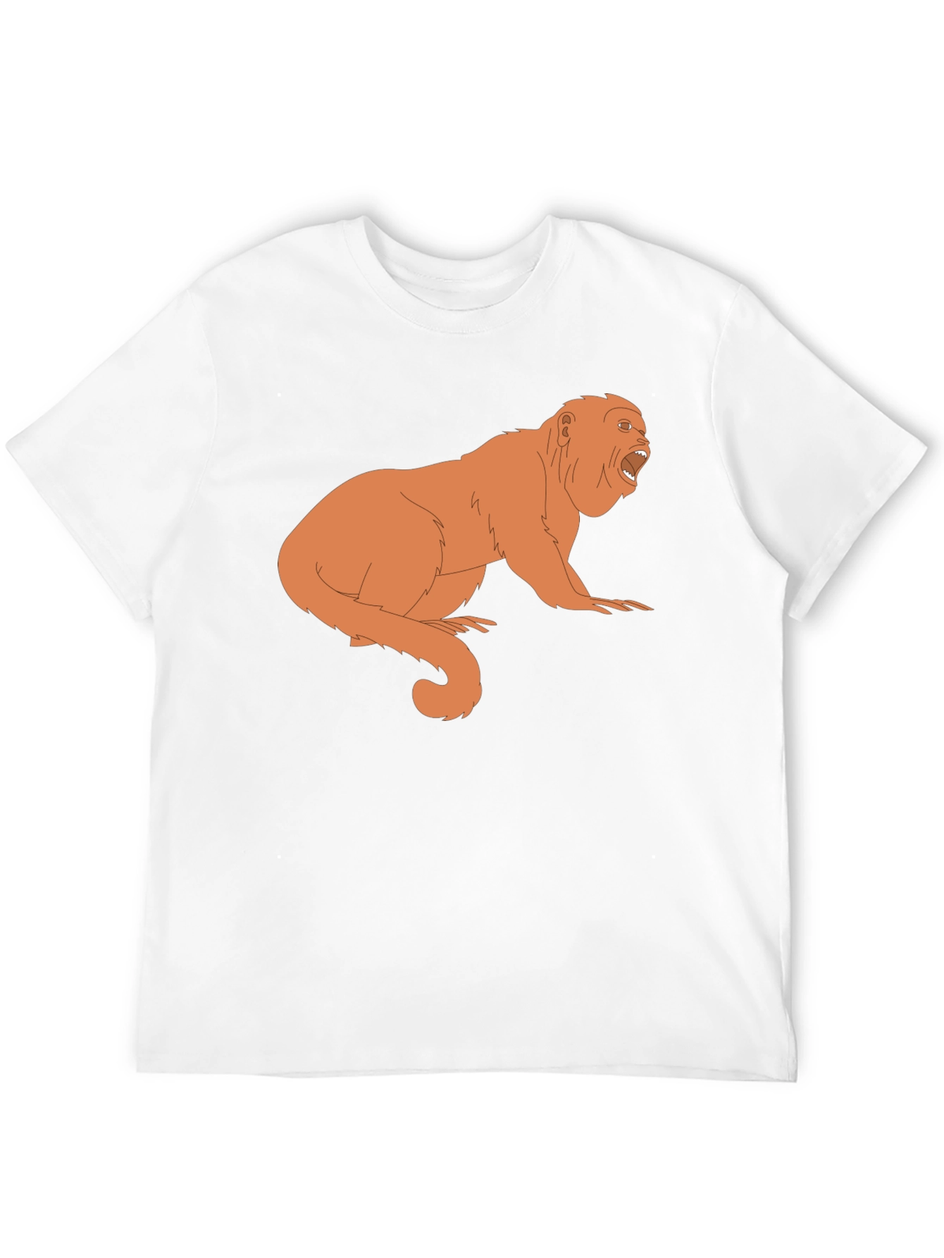 Howler Monkey Graphic Tee - Black Cotton T-Shirt