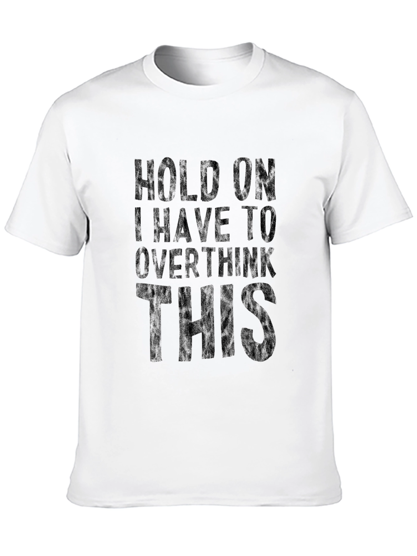 Overthinker Tee: Funny Sarcastic Black T-Shirt