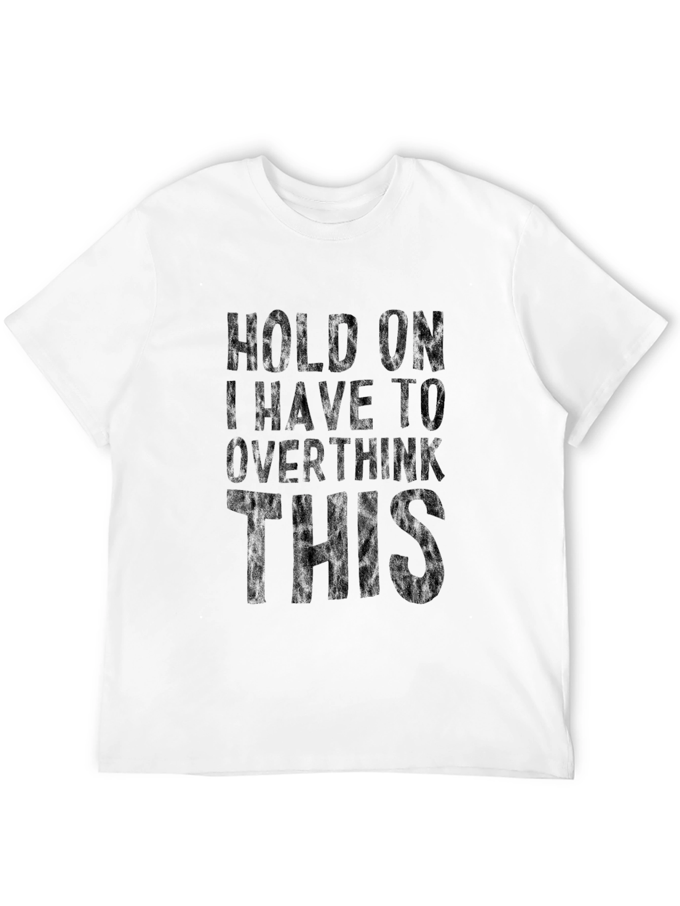 Overthinker Tee: Funny Sarcastic Black T-Shirt
