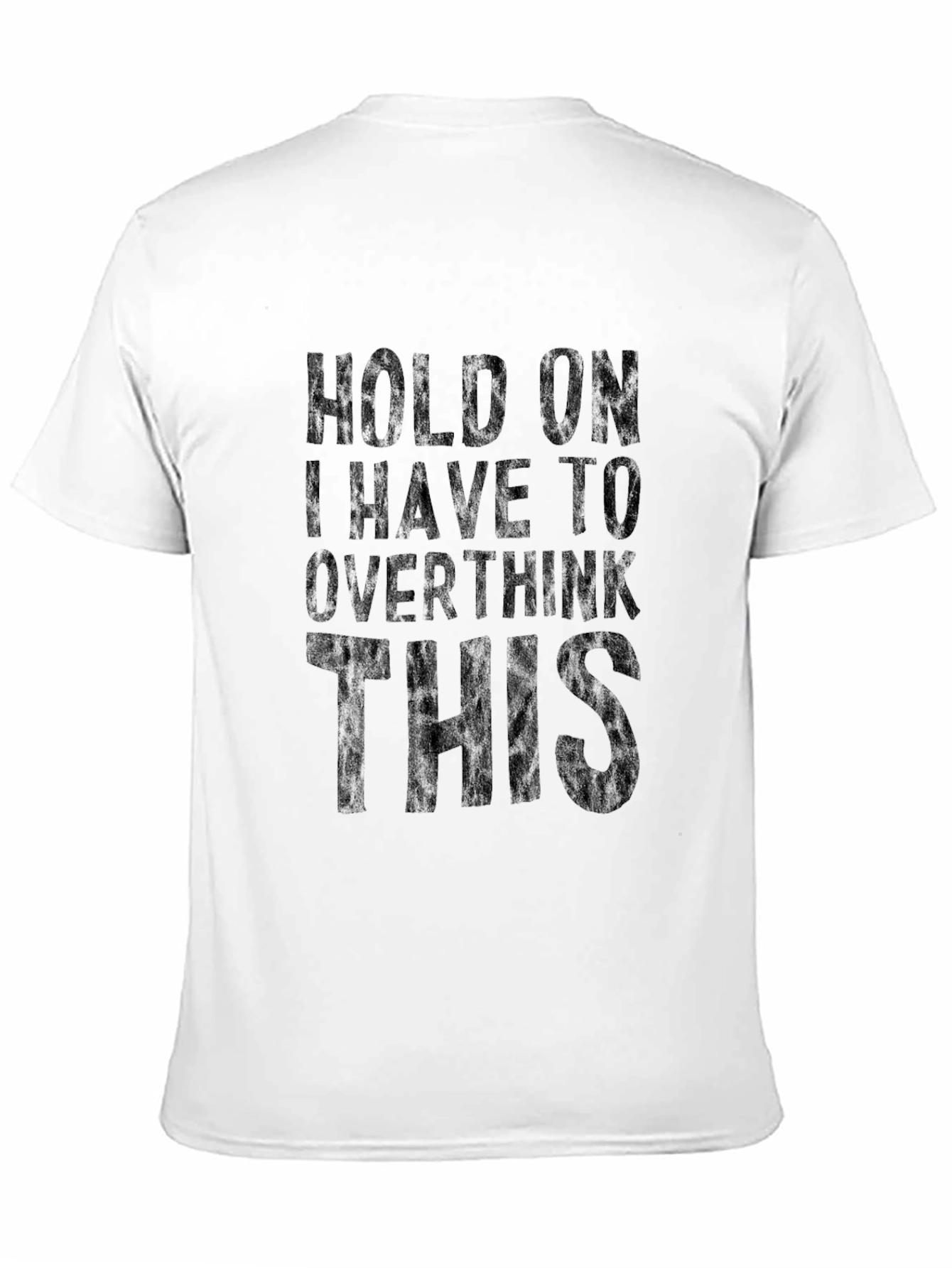 Overthinker Tee: Funny Sarcastic Black T-Shirt