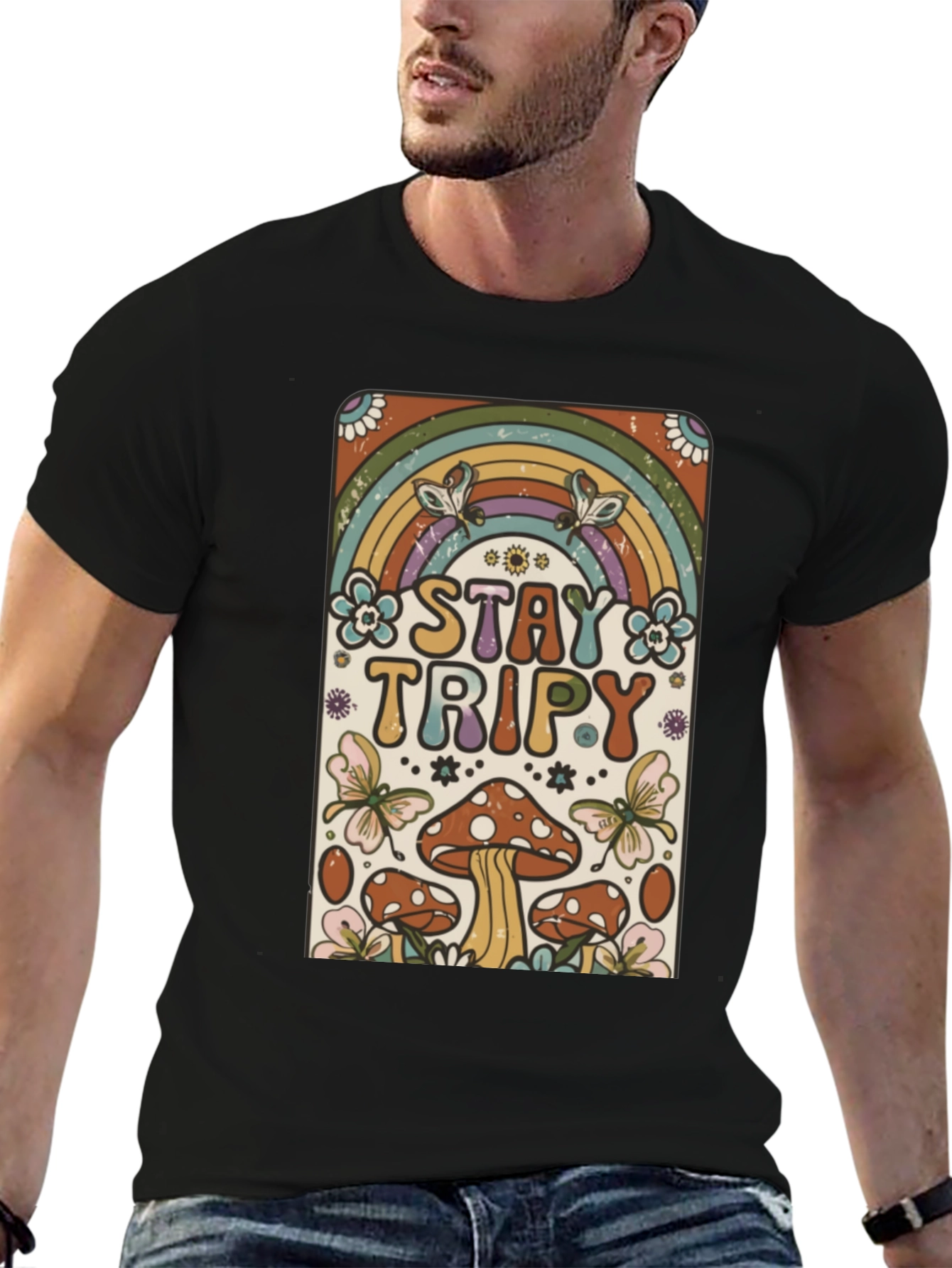 Stay Trippy Retro Graphic Tee