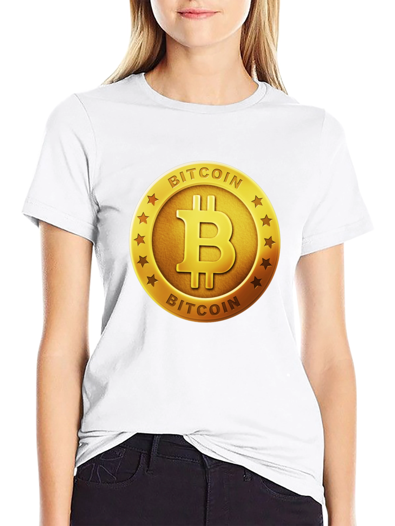 Bitcoin Logo Graphic T-Shirt