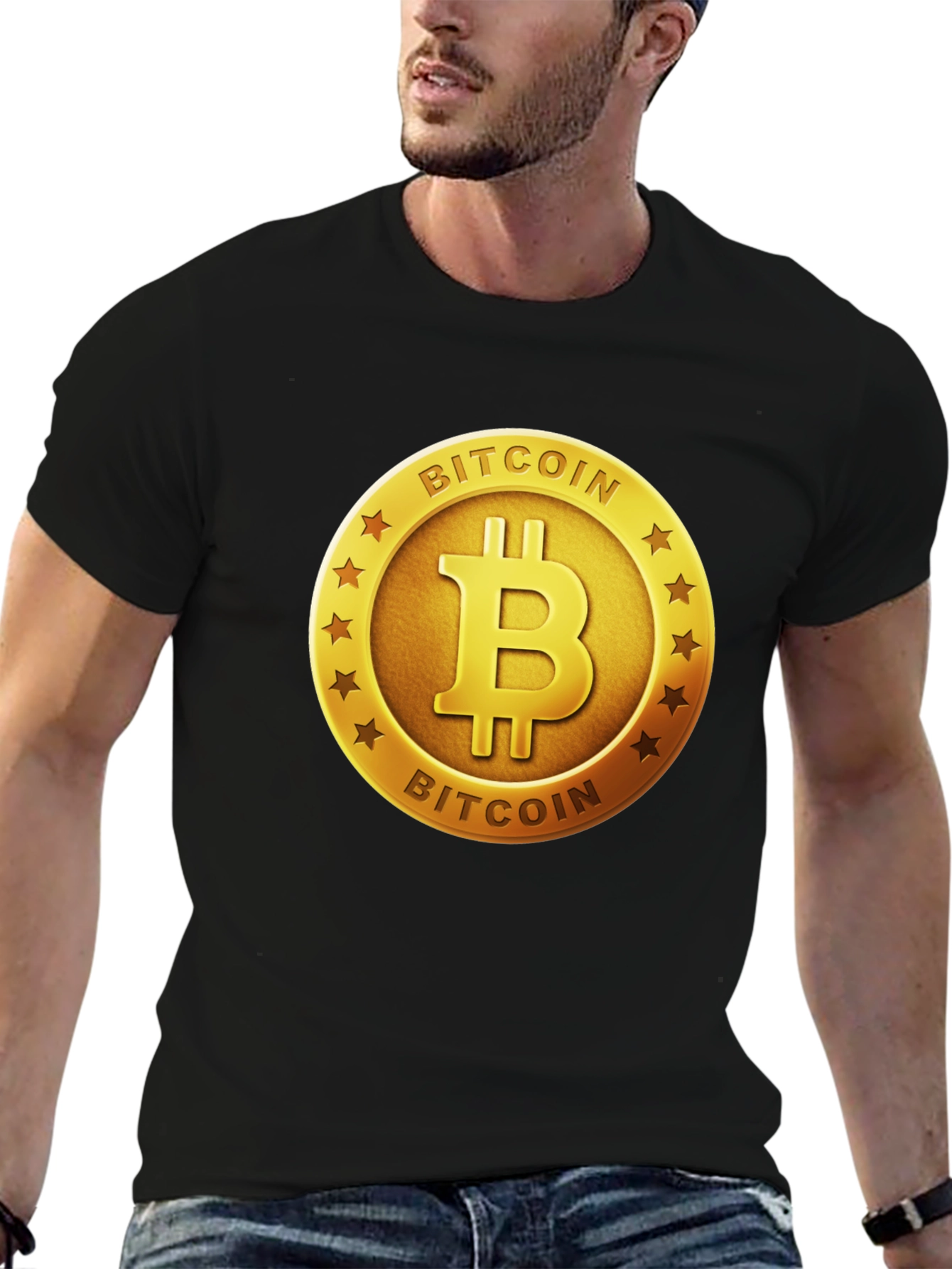 Bitcoin Logo Graphic T-Shirt