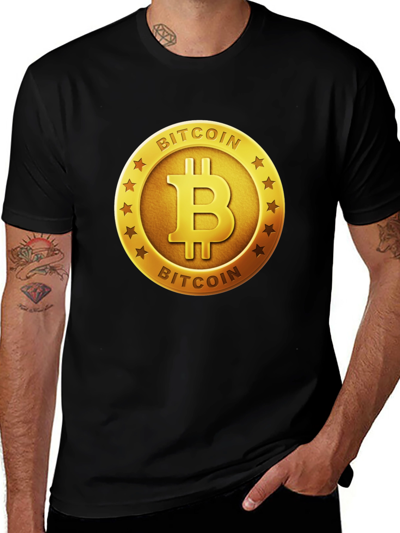 Bitcoin Logo Graphic T-Shirt