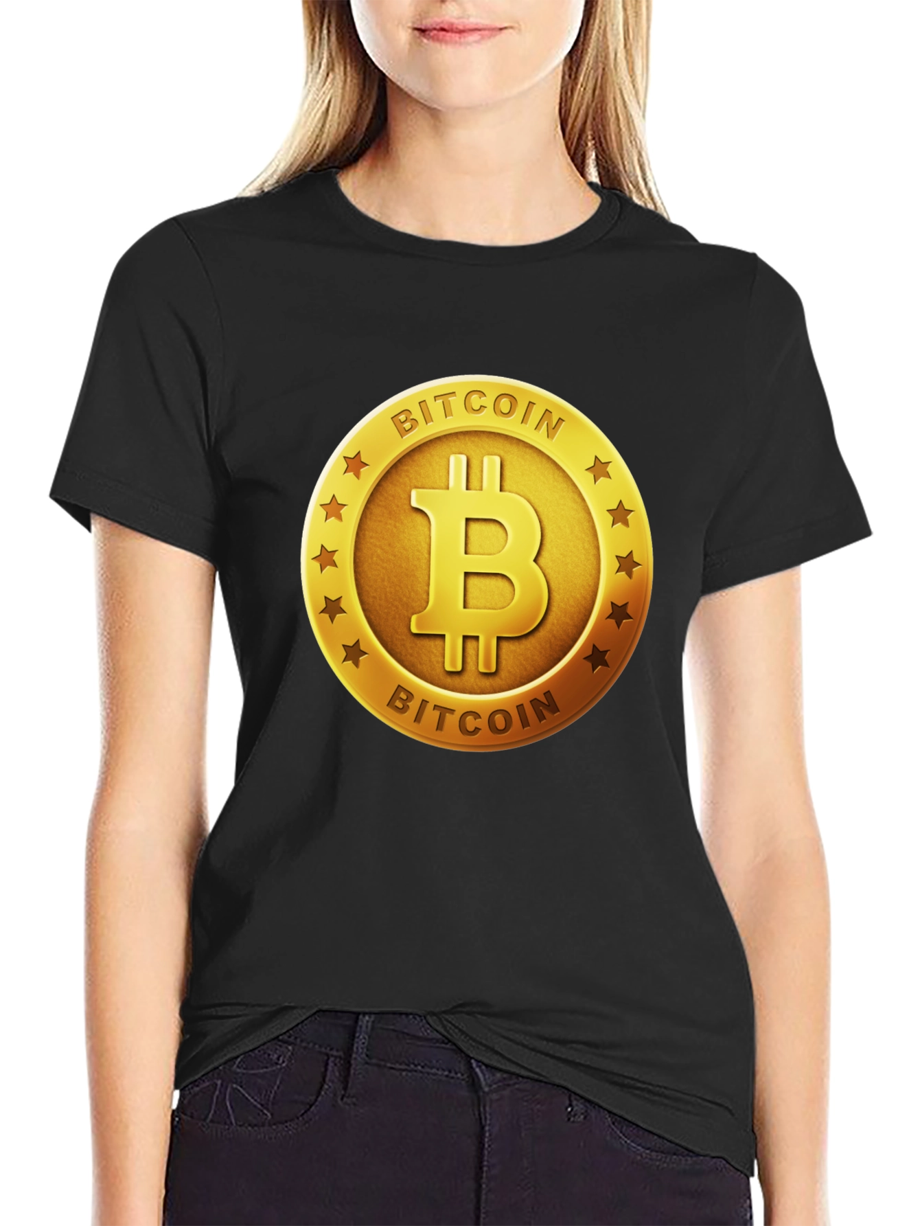 Bitcoin Logo Graphic T-Shirt