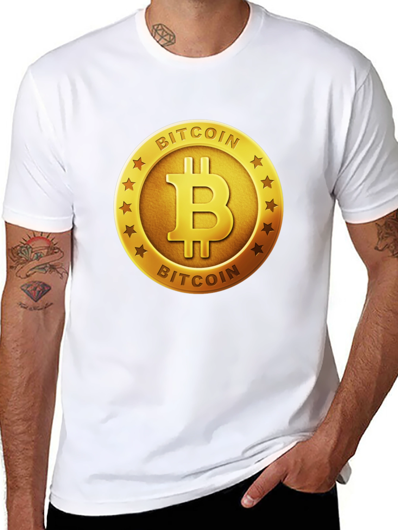 Bitcoin Logo Graphic T-Shirt