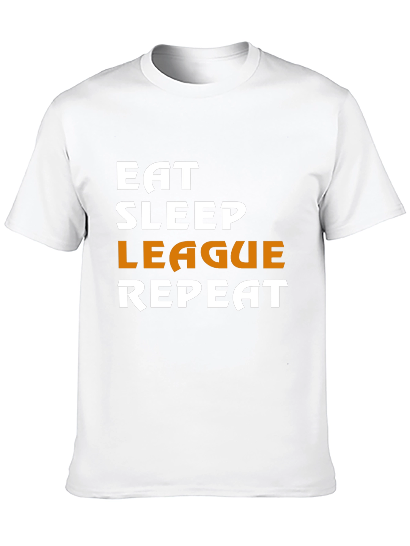 Eat Sleep League Repeat Black T-Shirt