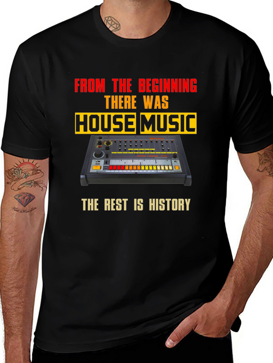 House Music T-Shirt - Retro Synth Design