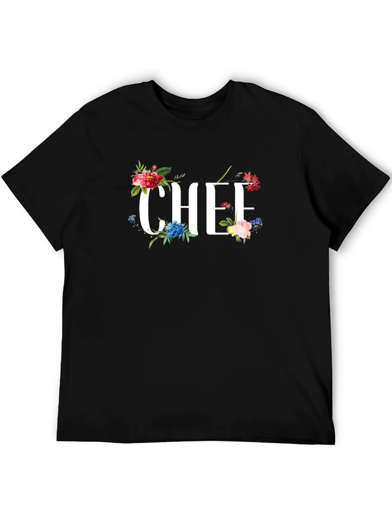 Floral Chef T-Shirt - Culinary Apparel