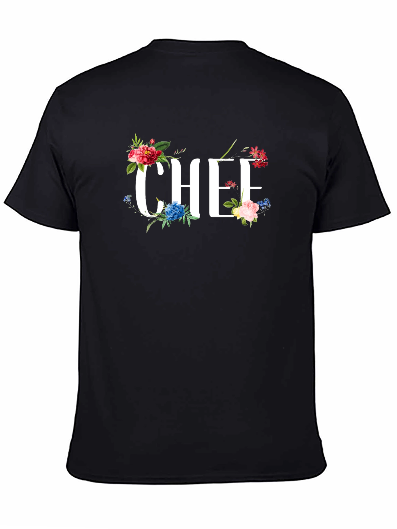 Floral Chef T-Shirt - Culinary Apparel