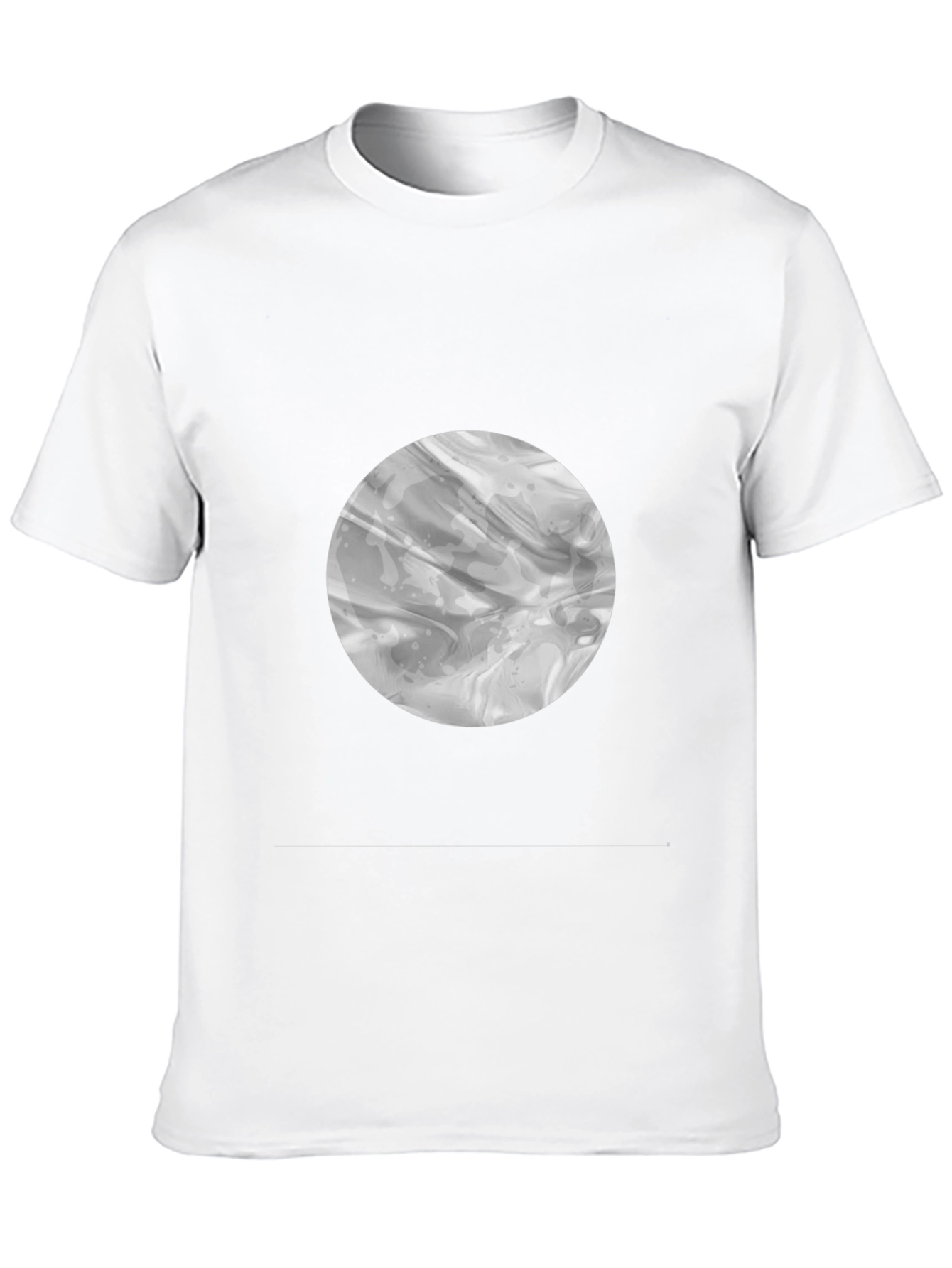 Abstract Circle Graphic Black T-Shirt