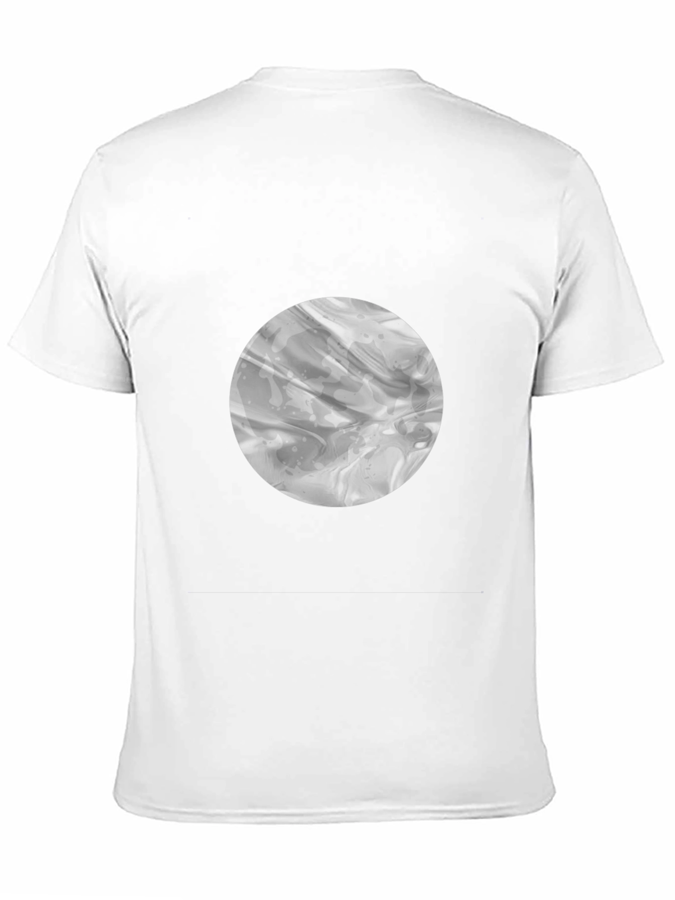 Abstract Circle Graphic Black T-Shirt