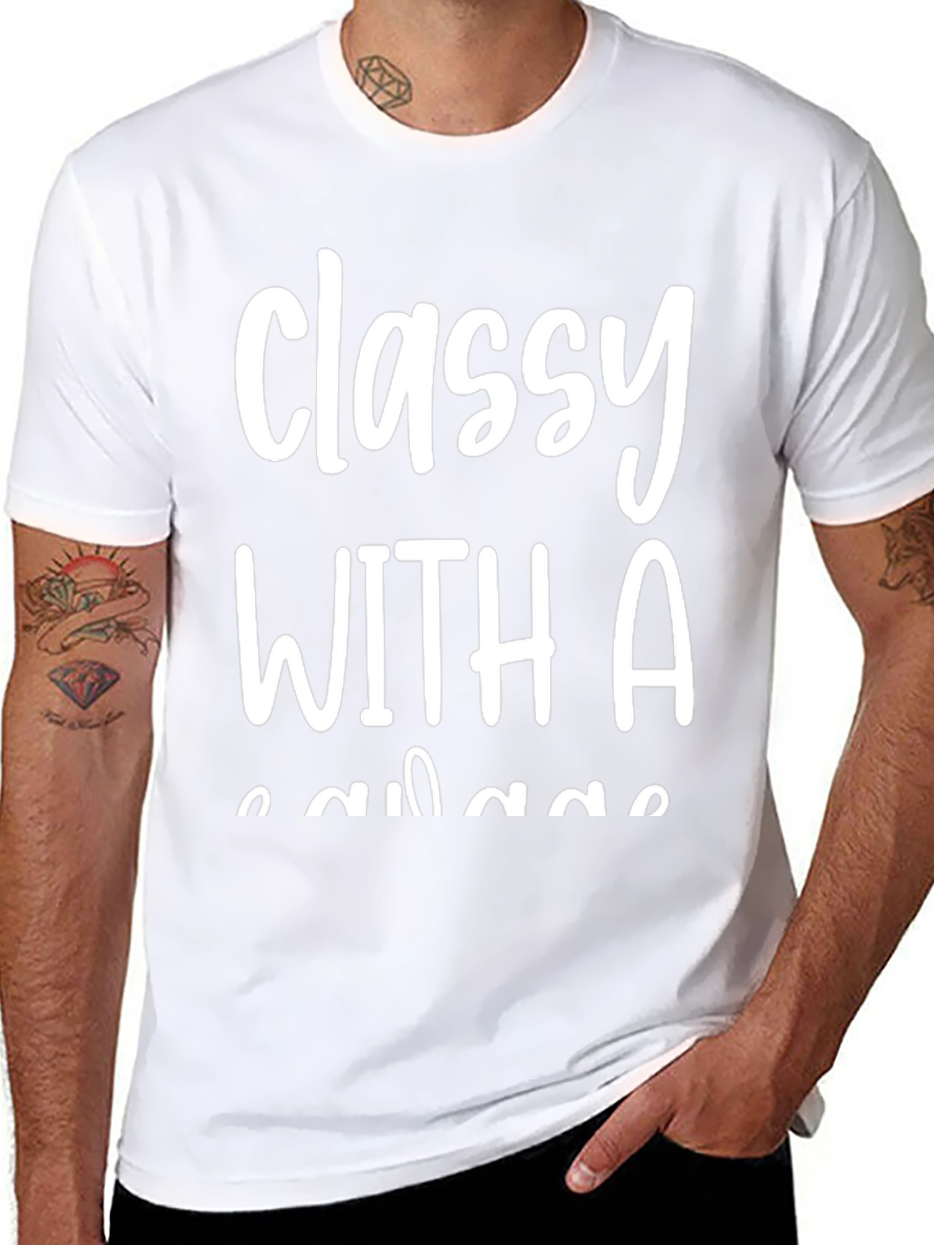 Classy With A Savage T-Shirt - Black
