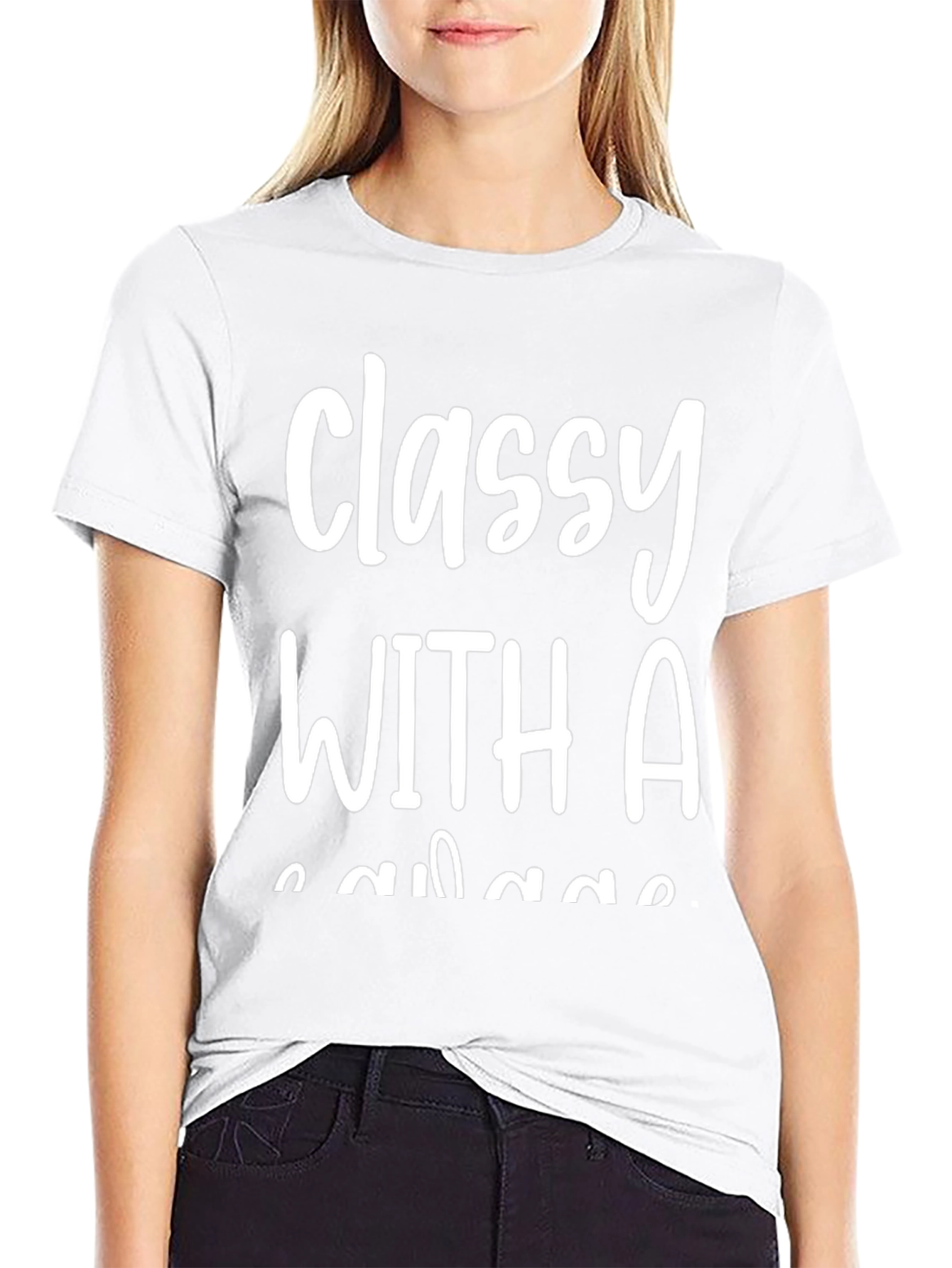 Classy With A Savage T-Shirt - Black