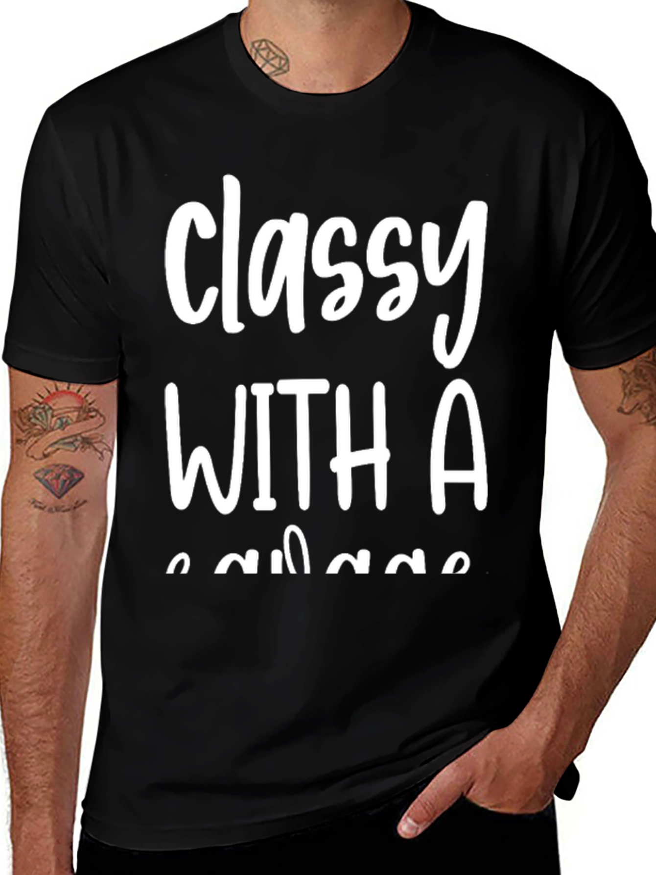 Classy With A Savage T-Shirt - Black