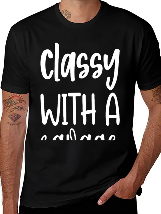 Classy With A Savage T-Shirt - Black