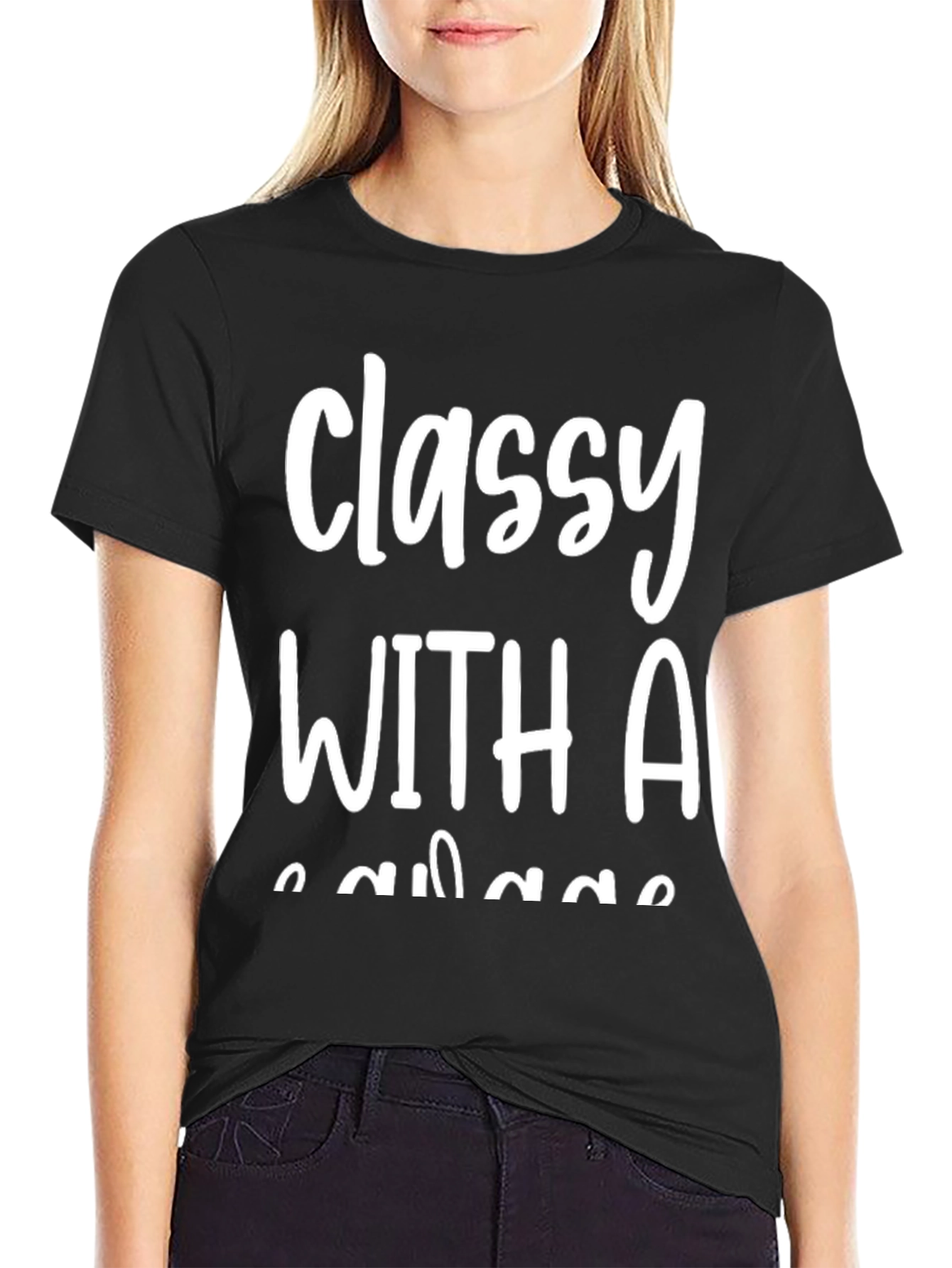 Classy With A Savage T-Shirt - Black