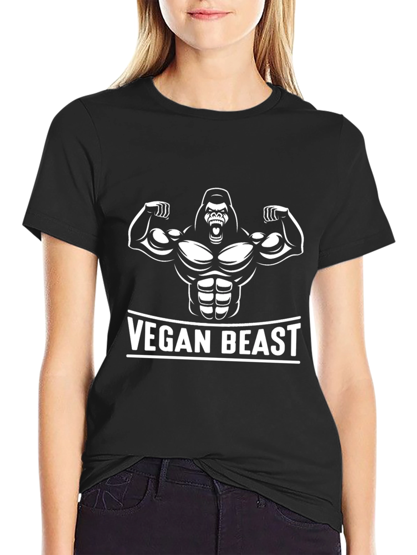 Vegan Beast Gorilla Graphic Tee
