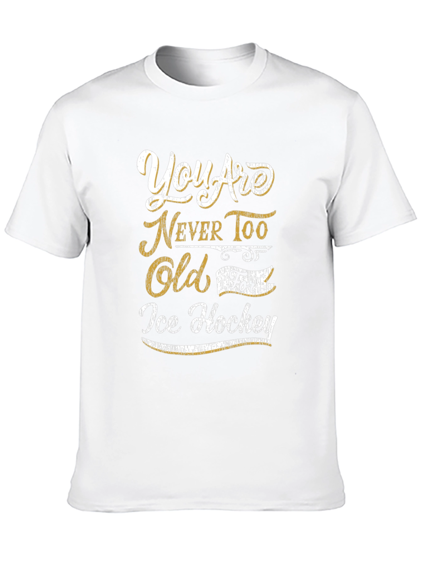 Never Too Old For Ice Hockey Graphic Tee
