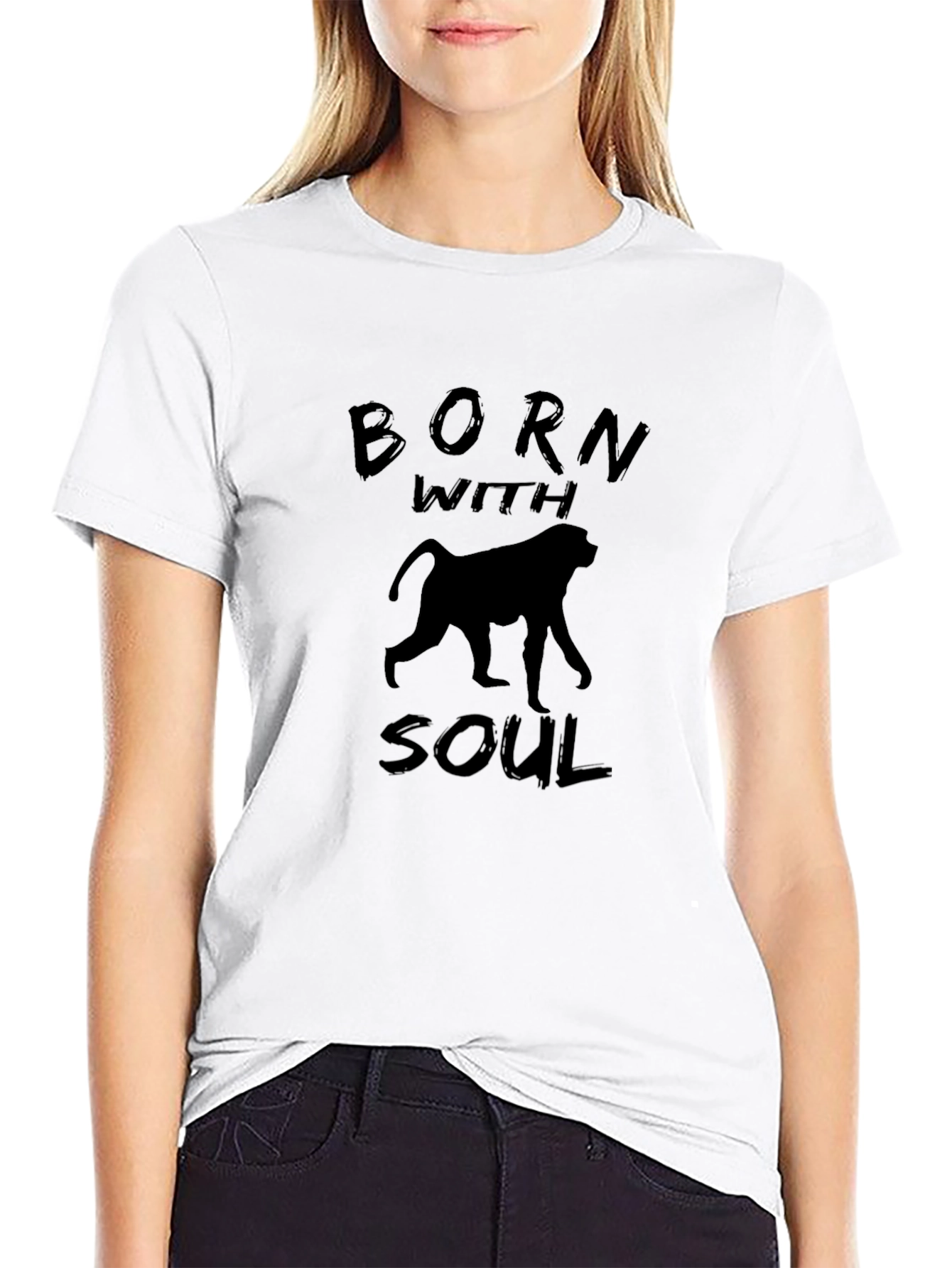Born with Soul Graphic Tee - Black